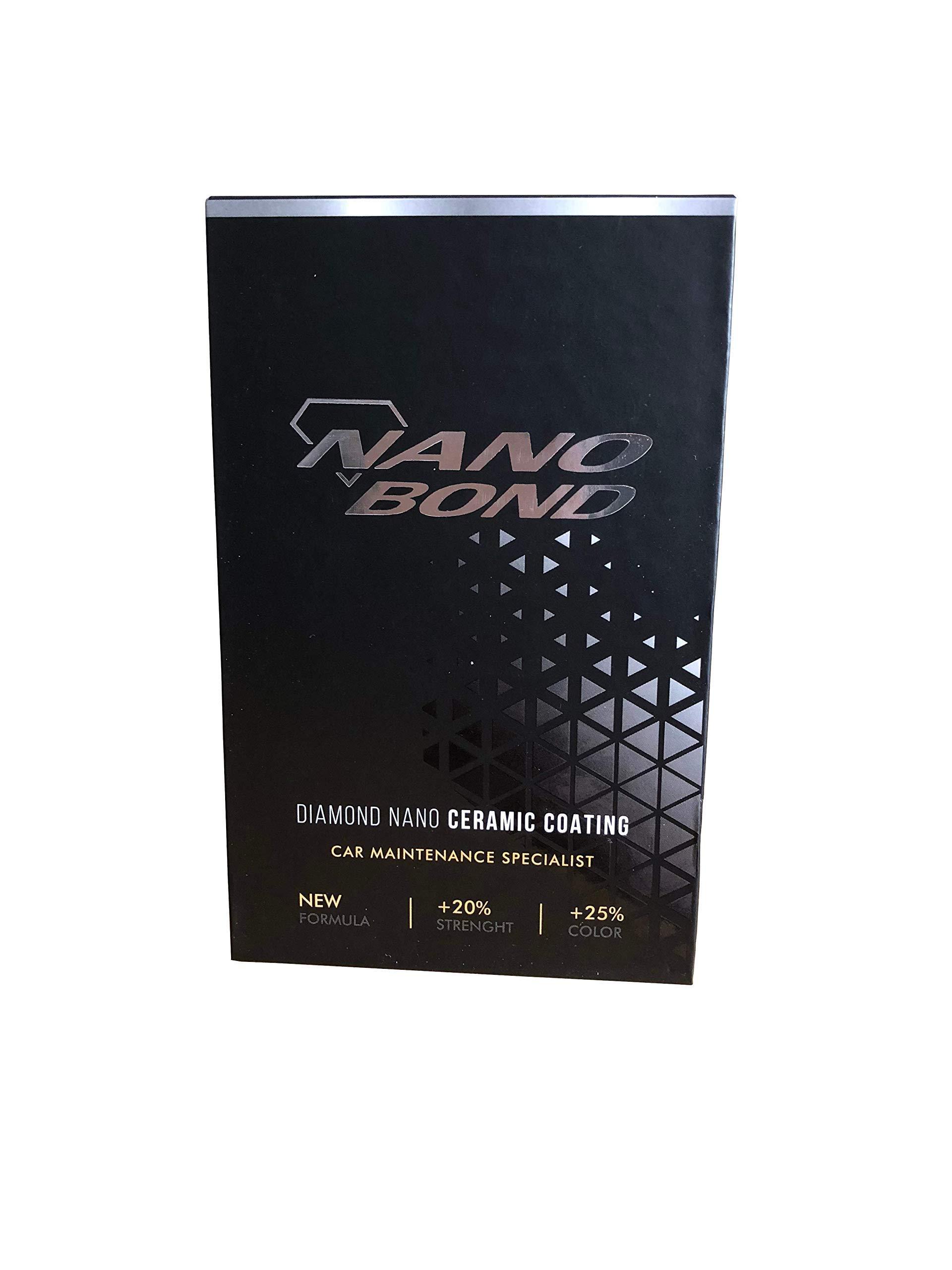 Nano Bond Ceramic Coating 9H PRO, Car, Plastic, Glass, and Wheel Exterior Care Product kit, Hydrophobic, Long Lasting Professional Care, High Gloss Paint Shine, Automotive Polishing with Sio2, 30ML - Image 8