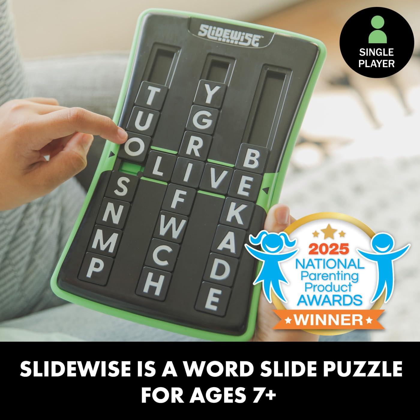 Educational Insights Slidewise - Word Game for Kids, Teens & Adults, Handheld Brain Teaser Challenge, Letter Slide Puzzles, Portable Travel Toys, Easter Basket Stuffers & Gifts for Ages 8+ - Image 2