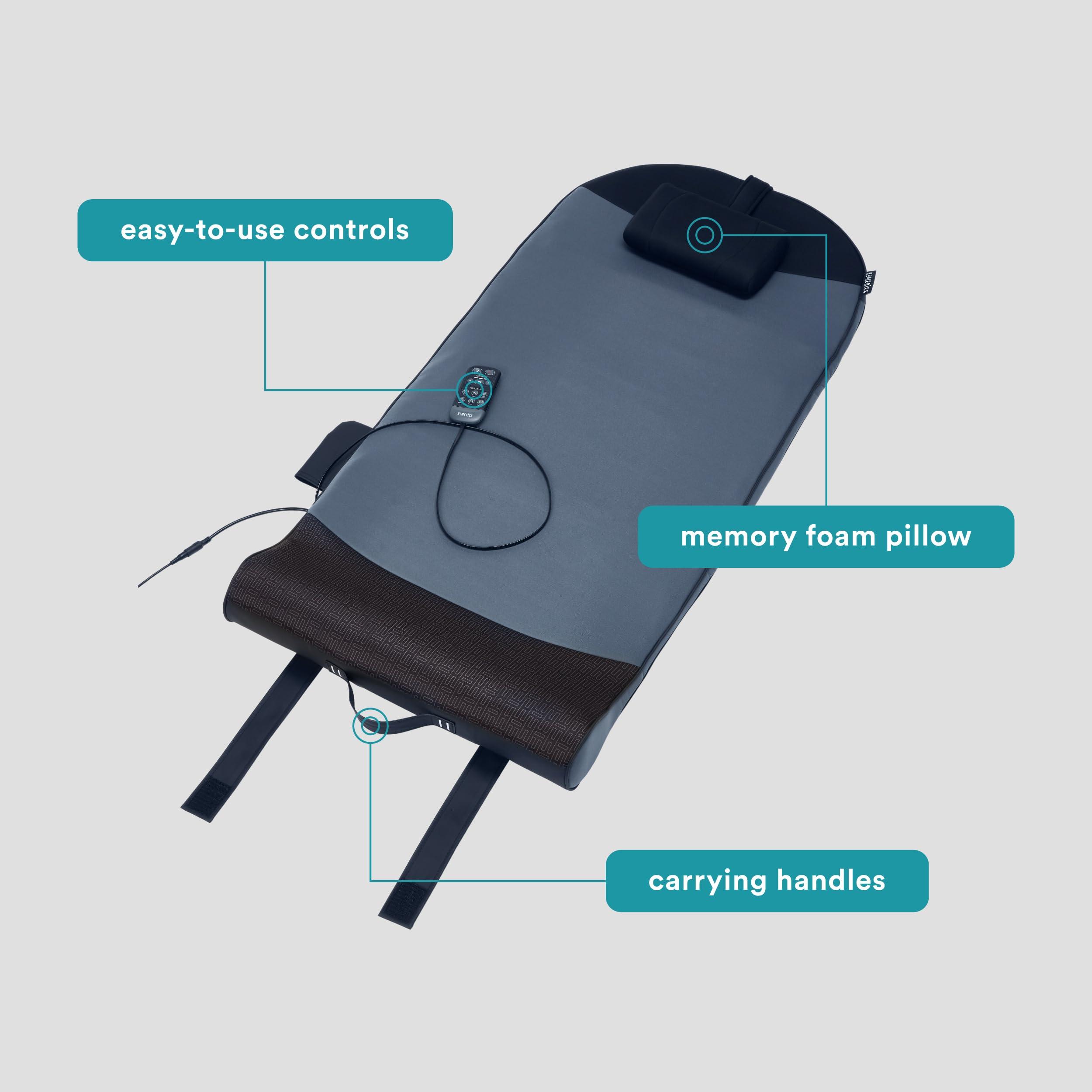 HoMedics Body Flex Back Stretching Mat with Heat, 6 Stretching Programs and 3 Intensity Levels with Removable Memory Foam Pillow for Full Body Coverage, Portable for Yoga, Athletes, Home Gym - Image 3