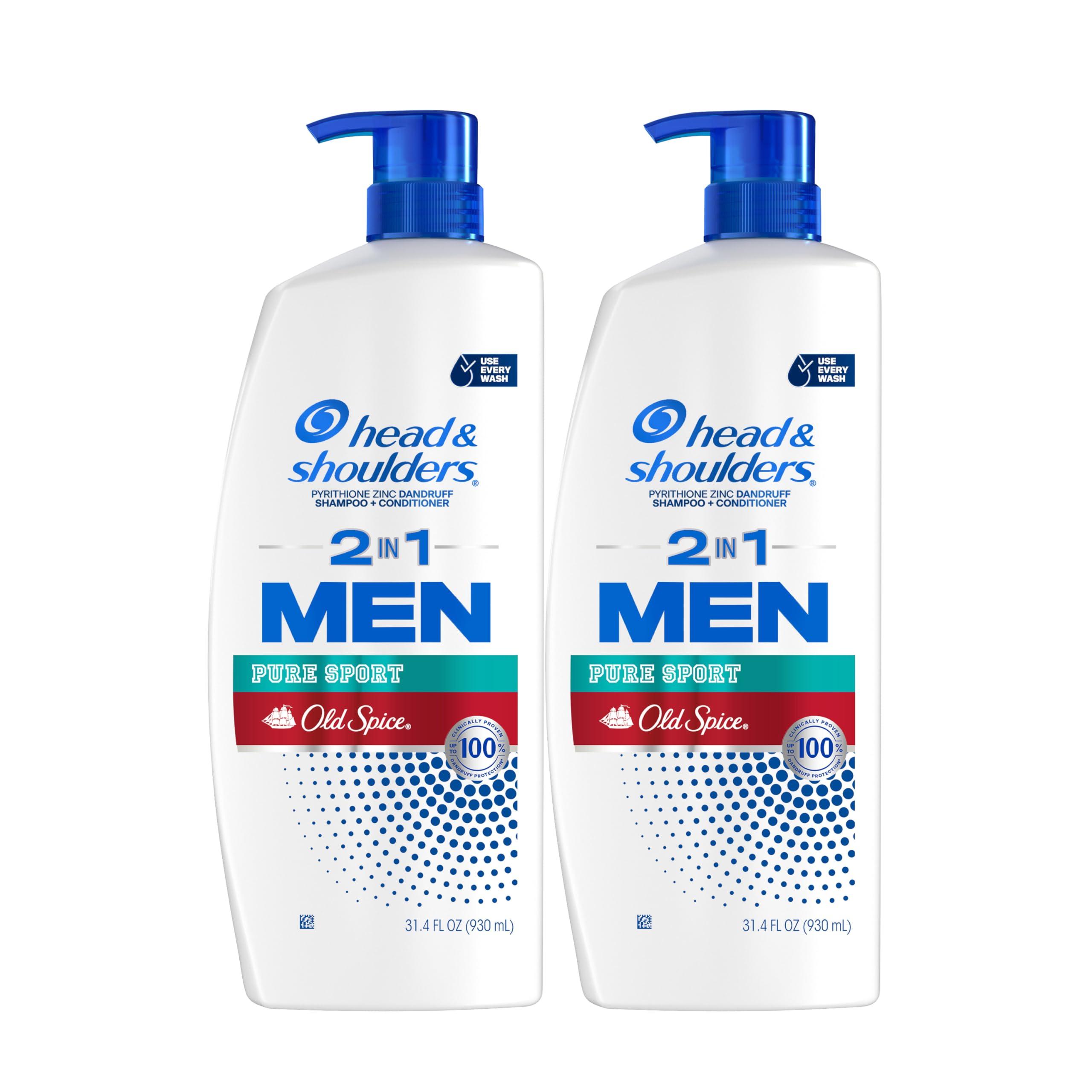 Head & Shoulders 2-in-1 Dandruff Shampoo and Conditioner Set, Clinically Proven Dandruff & Itch Relief, Lemon-Lime Scent of Old Spice Pure Sport, Nourish Scalp & Hair, 31.4 Fl Oz Each, 2 Pack - Image 8