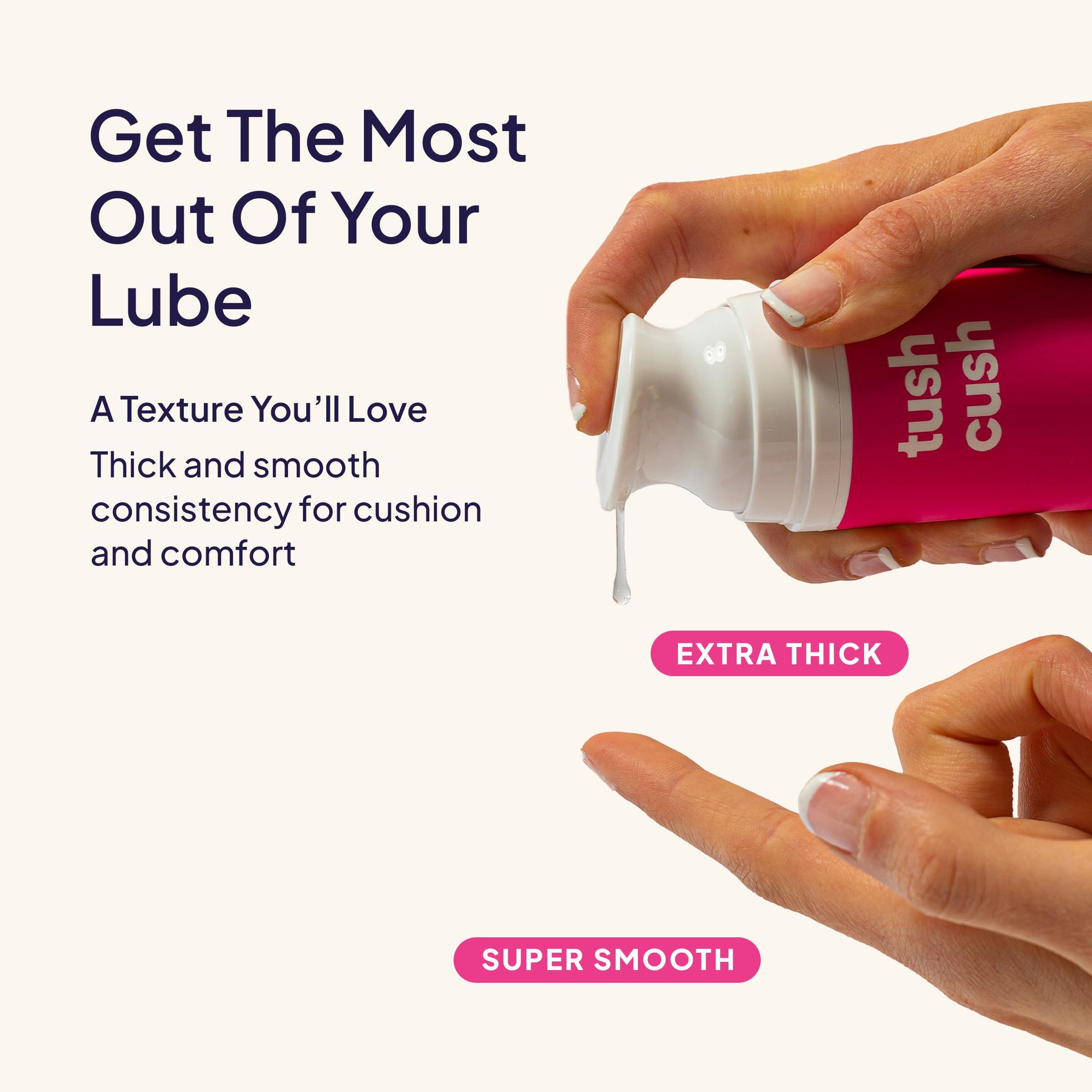 Hello Cake Tush Cush, Silicone and Water-Based Personal Lubricant, Formulated for Anal Use, Hybrid Lube for Men, Women, and Couples, 3.3 fl oz - Image 3