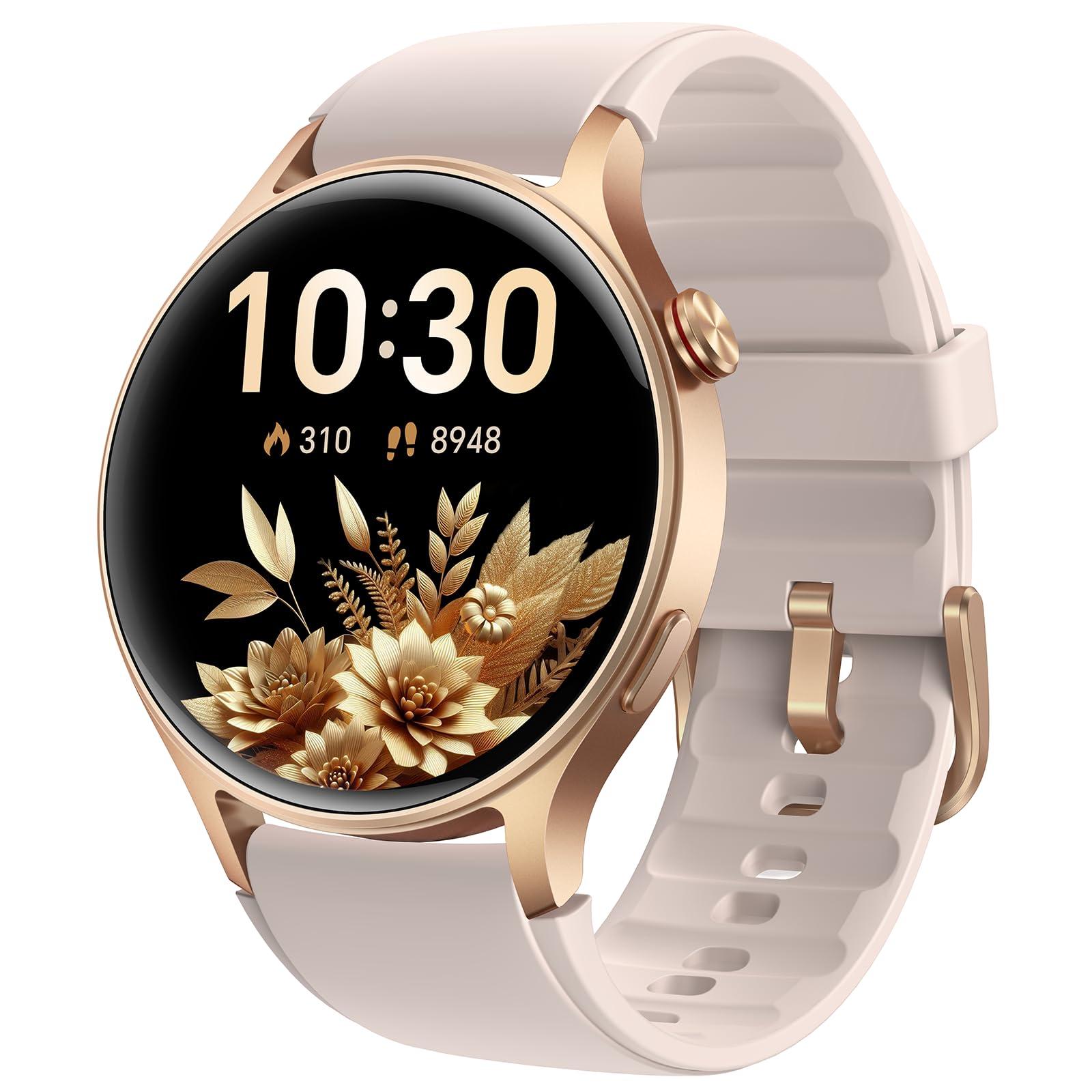 aeac Smart Watch for Women, AMOLED Ultra-Clear Screen Activity Trackers with Heart Rate/Sleep/SpO2 Monitor, Smartwatch for iPhone/Samsung/Android, 110+ Sport Modes Waterproof Fitness Reloj Inteligente