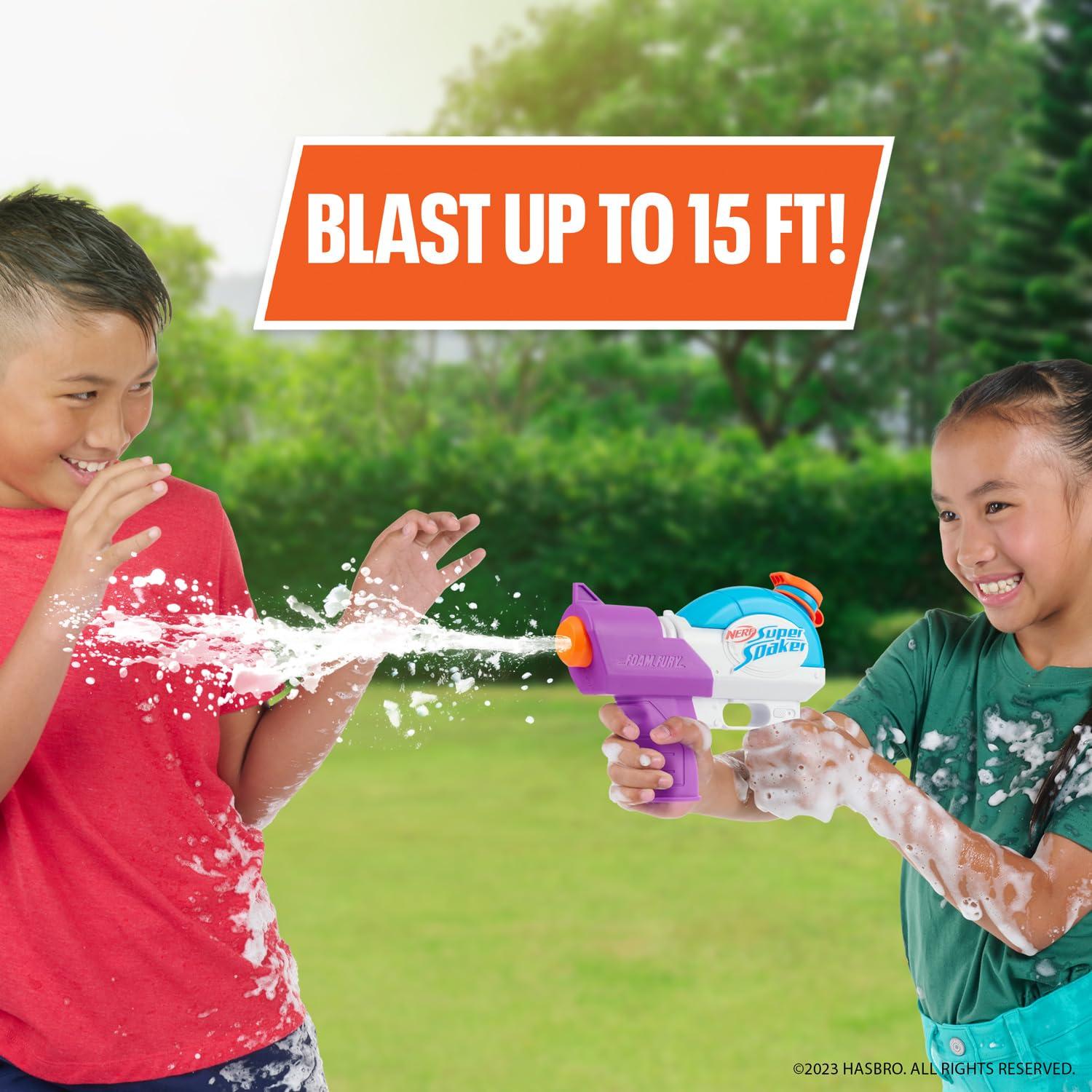 NERF Super Soaker Foam Fury Blaster – The Ultimate Foam Blaster for Outdoor Summer Fun - Image 2