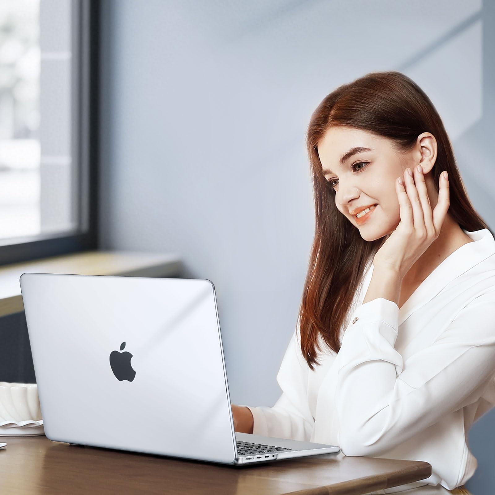 MOSISO Compatible with MacBook Pro 14 inch Case 2025 2024 2023 2022 2021 M4 M3 M2 M1 A3112 A3185 A3401 A2918 A2992 A2779 A2442, Plastic Hard Shell&Keyboard Cover&Screen Film&Pouch, Transparent - Image 6