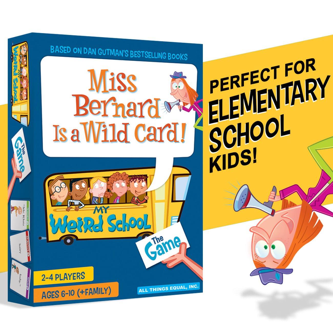 All Things Equal, Inc. THE OFFICIAL MY WEIRD SCHOOL GAME - MISS BERNARD IS A WILD CARD, Fun + Educational Game for Elementary School Kids, 2-4 Players, Ages 6-10 (+ Family) - Image 4