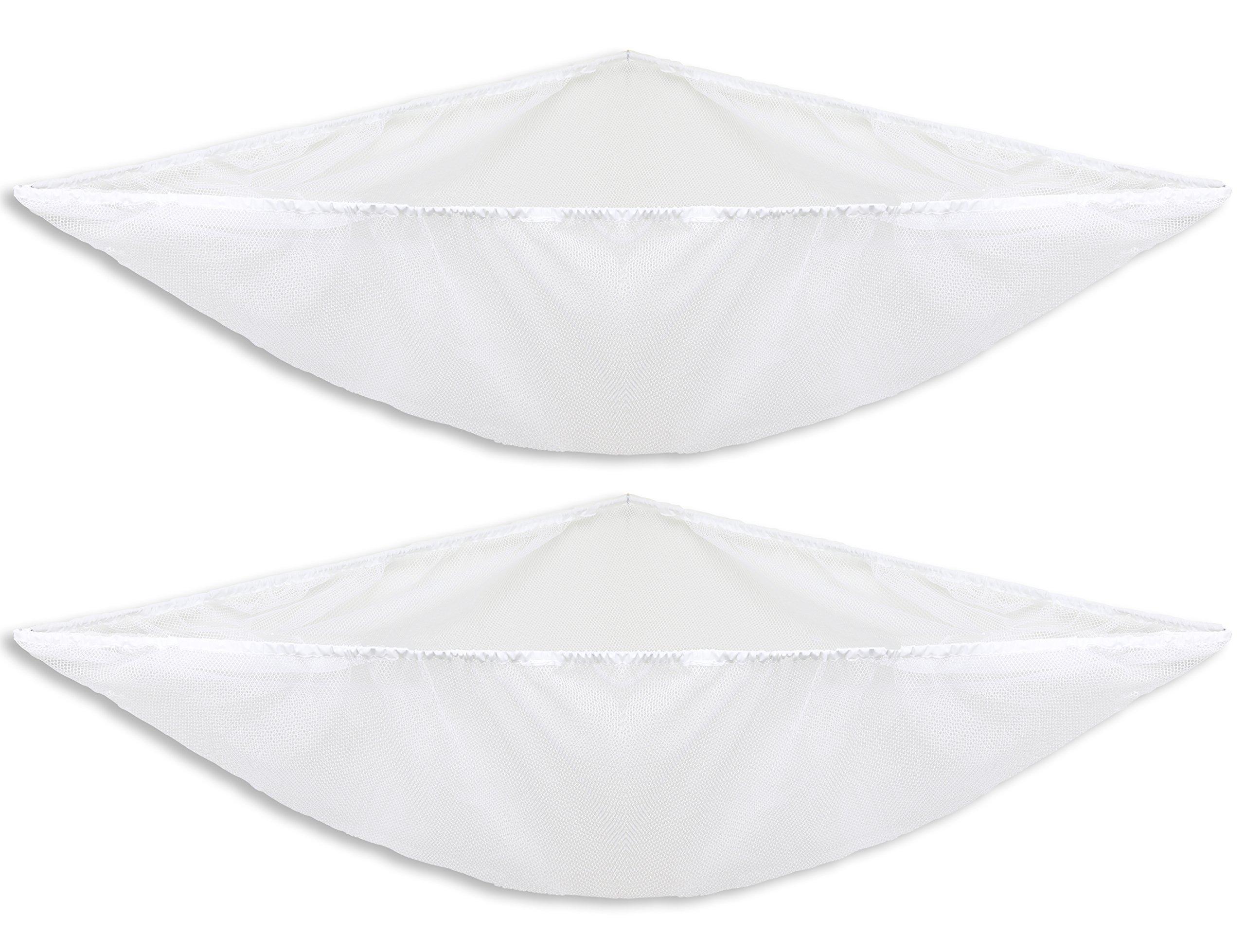 Simple Houseware 2 PK - Stuffed Animals Jumbo Toy Storage Hammock, White - Image 5