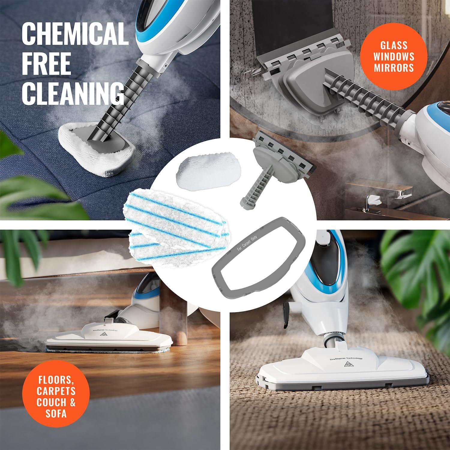 PurSteam 10-in-1 Steam Mop, Floor Steamer with Detachable Handheld Steam Cleaner for Tile, Hardwood Floors - Image 4
