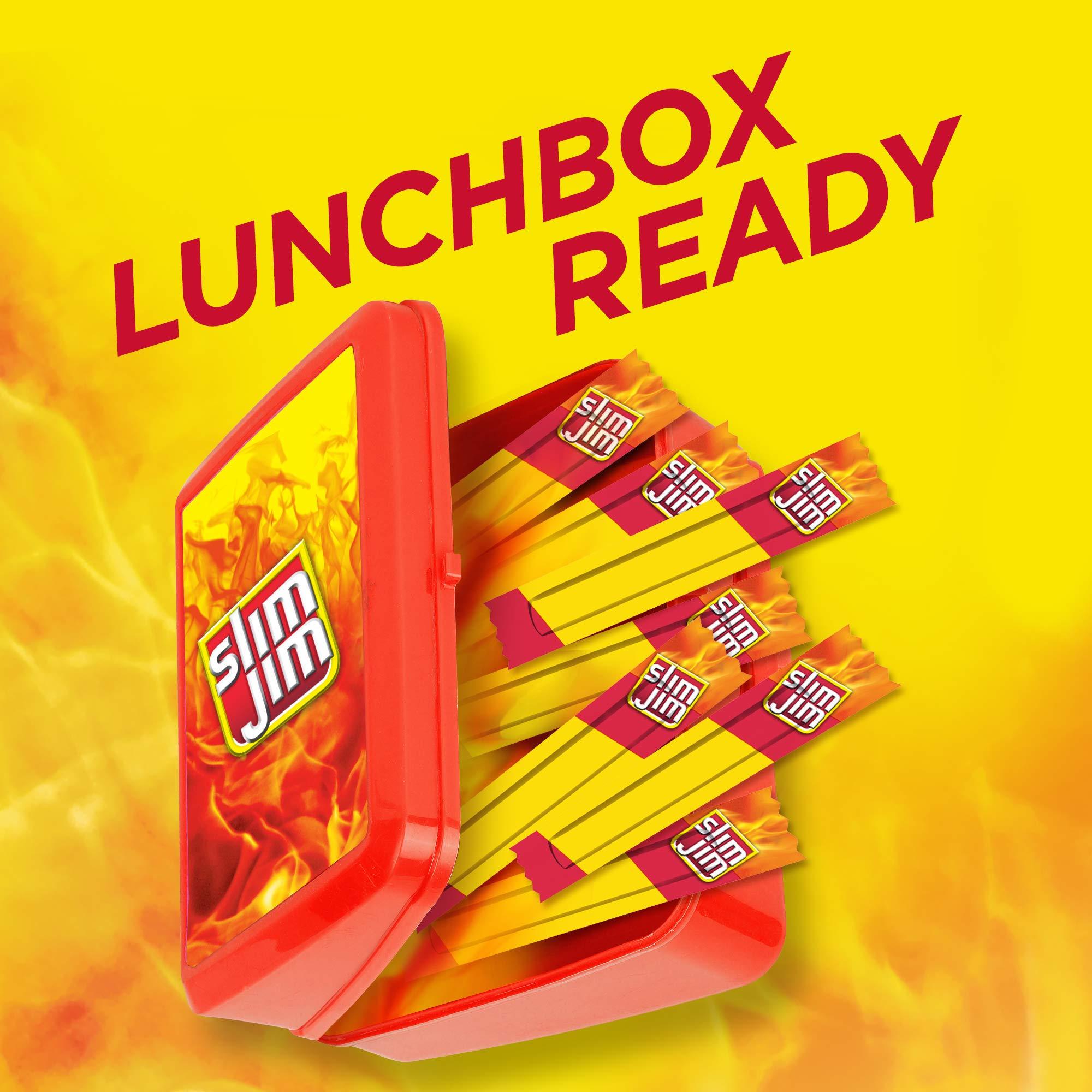 Slim Jim Smoked Meat Sticks, Original Flavor, 6g Protein Per Serving, Snack Size, 0.28 oz. (14 Count) - Image 5