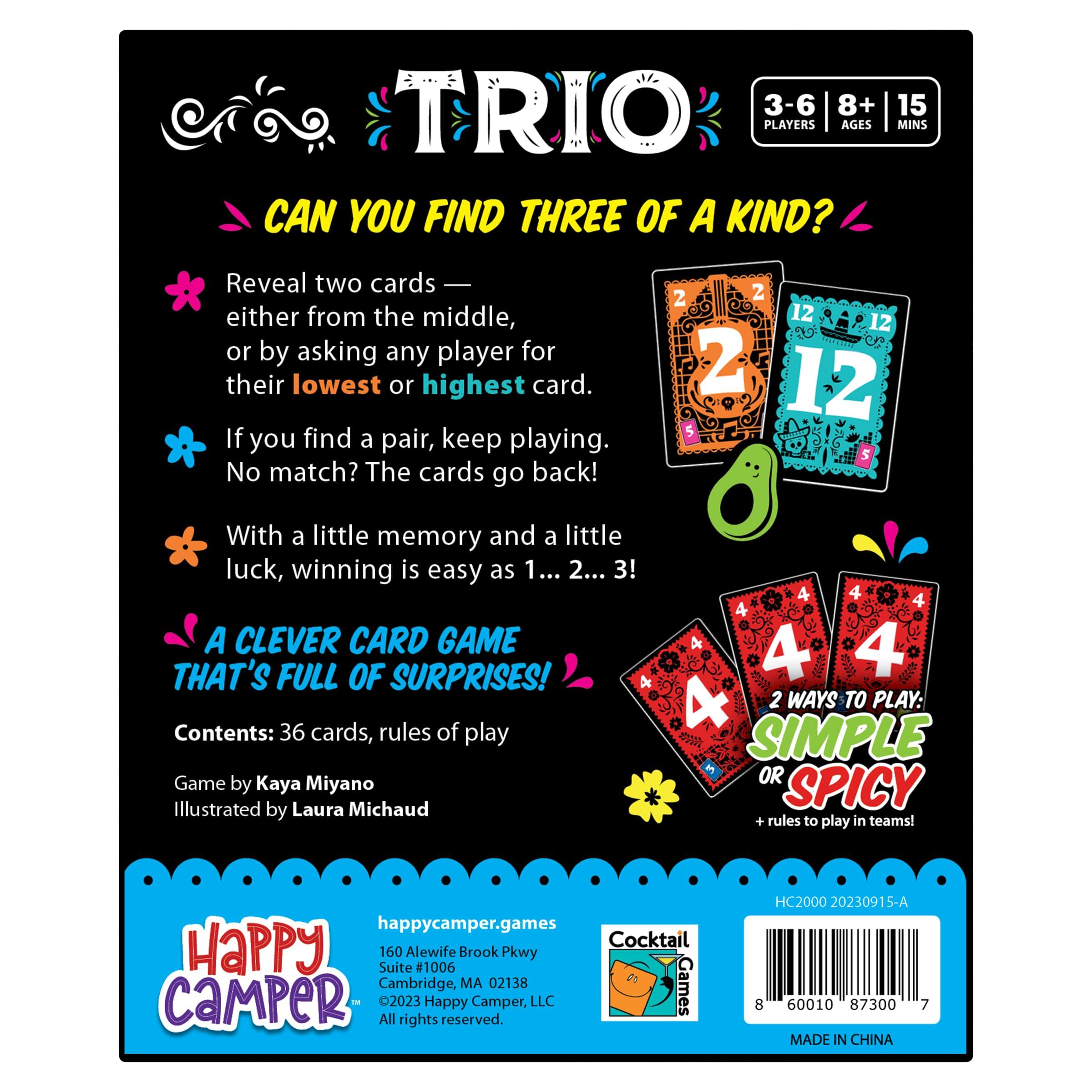 Happy Camper - Trio | Hottest New Family Game | Award-Winning | French Game-of-The-Year | Perfect for Game Night | 3-6 Players | Ages 8+ - Image 4