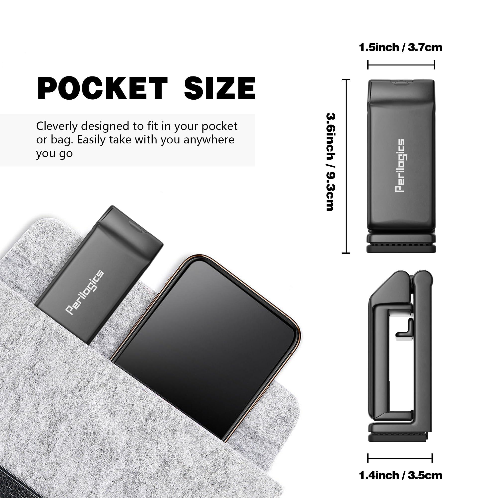 Perilogics Universal in Flight Airplane Phone Holder Mount. Hands Free Viewing with Multi-Directional Dual 360 Degree Rotation. Pocket Size Must Have Airplane Travel Essential Accessory for Flying - Image 3