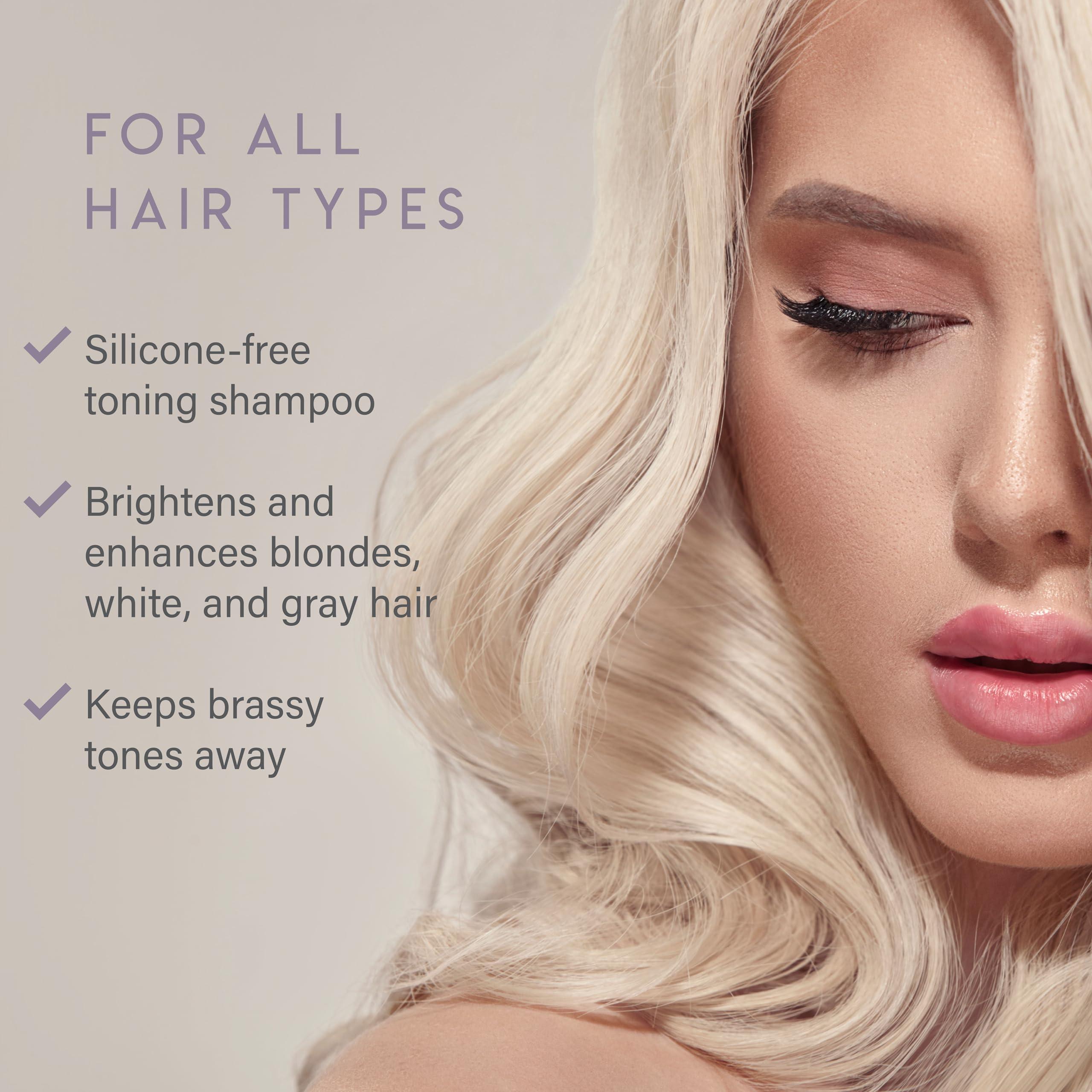 ALURAM Coconut Water Purple Shampoo for Women, Boosts Brightness, Banishes Brass, for All Hair Types - Image 2