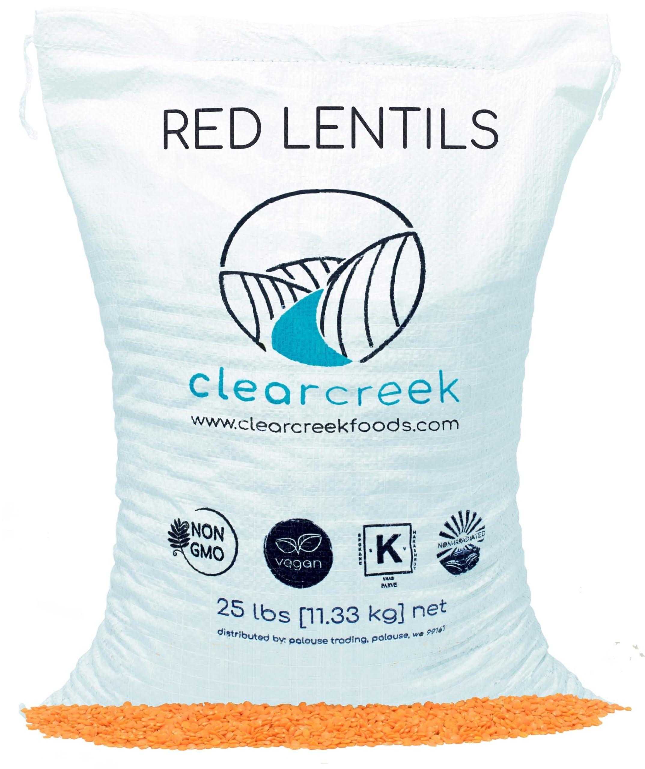 Certified Glyphosate Residue Free Red Lentils | 25 lbs | Non-GMO | Kosher | Vegan