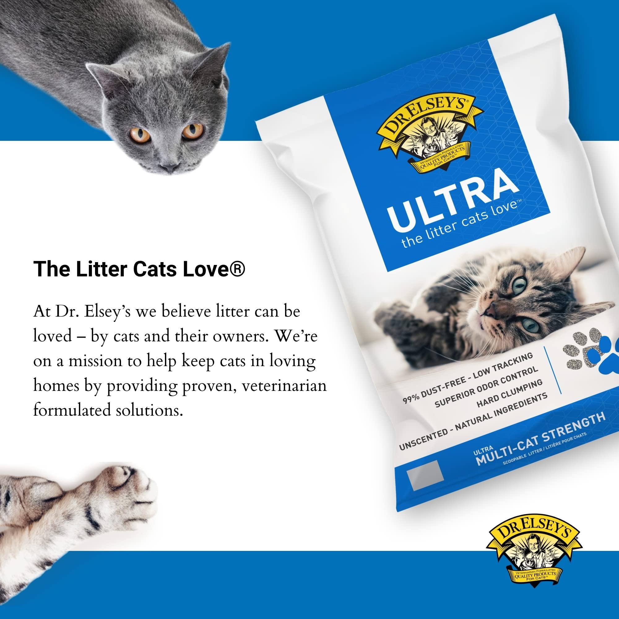 Dr. Elsey's Ultra UnScented Clumping Clay Cat Litter 40 lb. Bag - Image 7