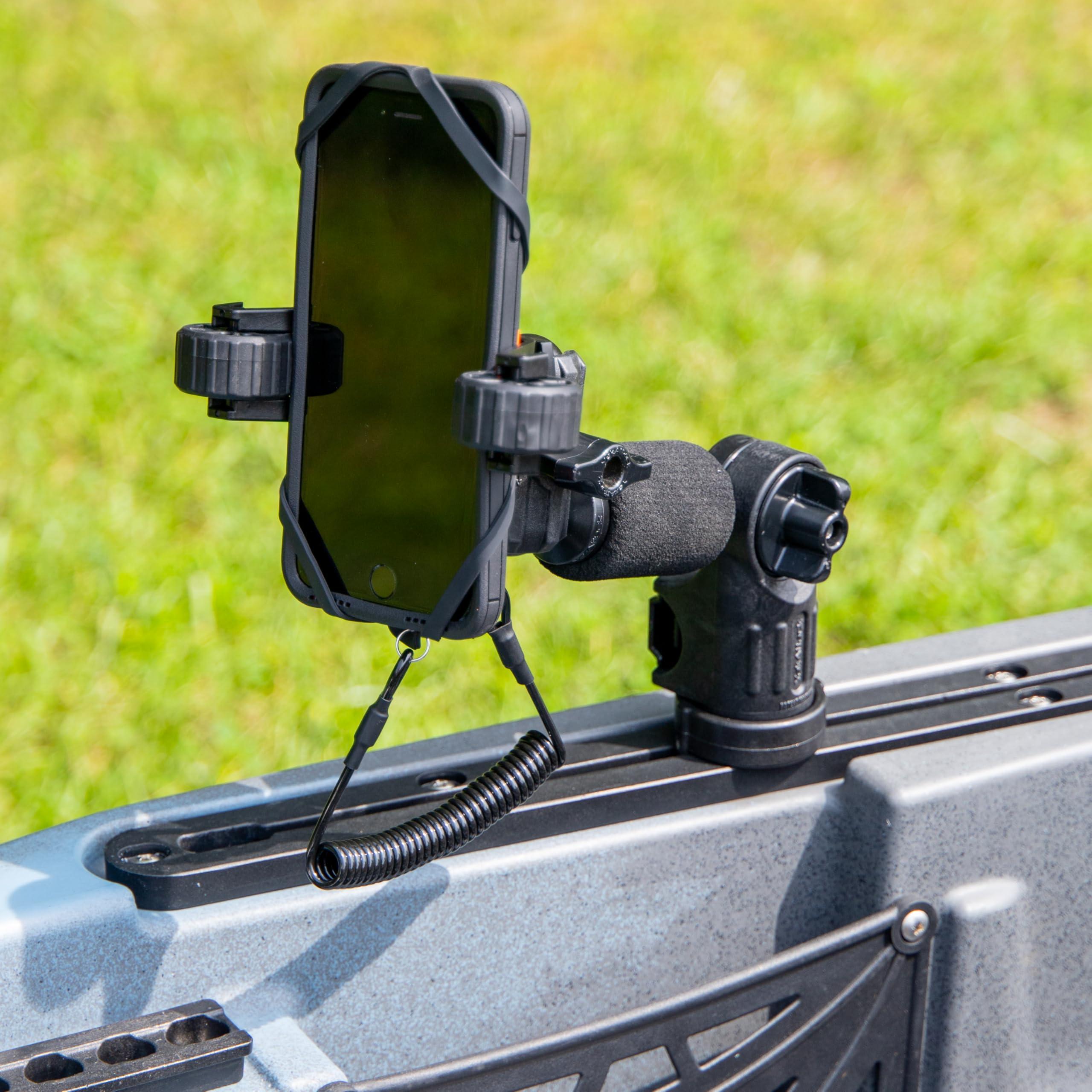 YakAttack RotoGrip Phone Holder Pro with LockNLoad Mount | Kayak Phone Mount for Fishing & Boating | One-Hand Operation | Fits iPhone 15 Pro Max, Galaxy S24 Ultra, Pixel 8 Pro | Made in USA - Image 7