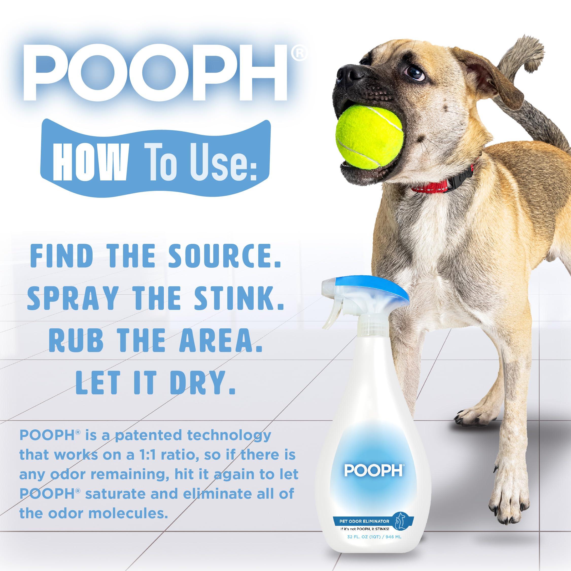 POOPH® Pet Odor Eliminator Spray - Patented NO Fragrance NO Harsh Chemicals Organic Odor Eliminator Works On-Contact Home, Auto, Upholstery, and more Fast Easy Safe for Pets, People and the Planet! - Image 3