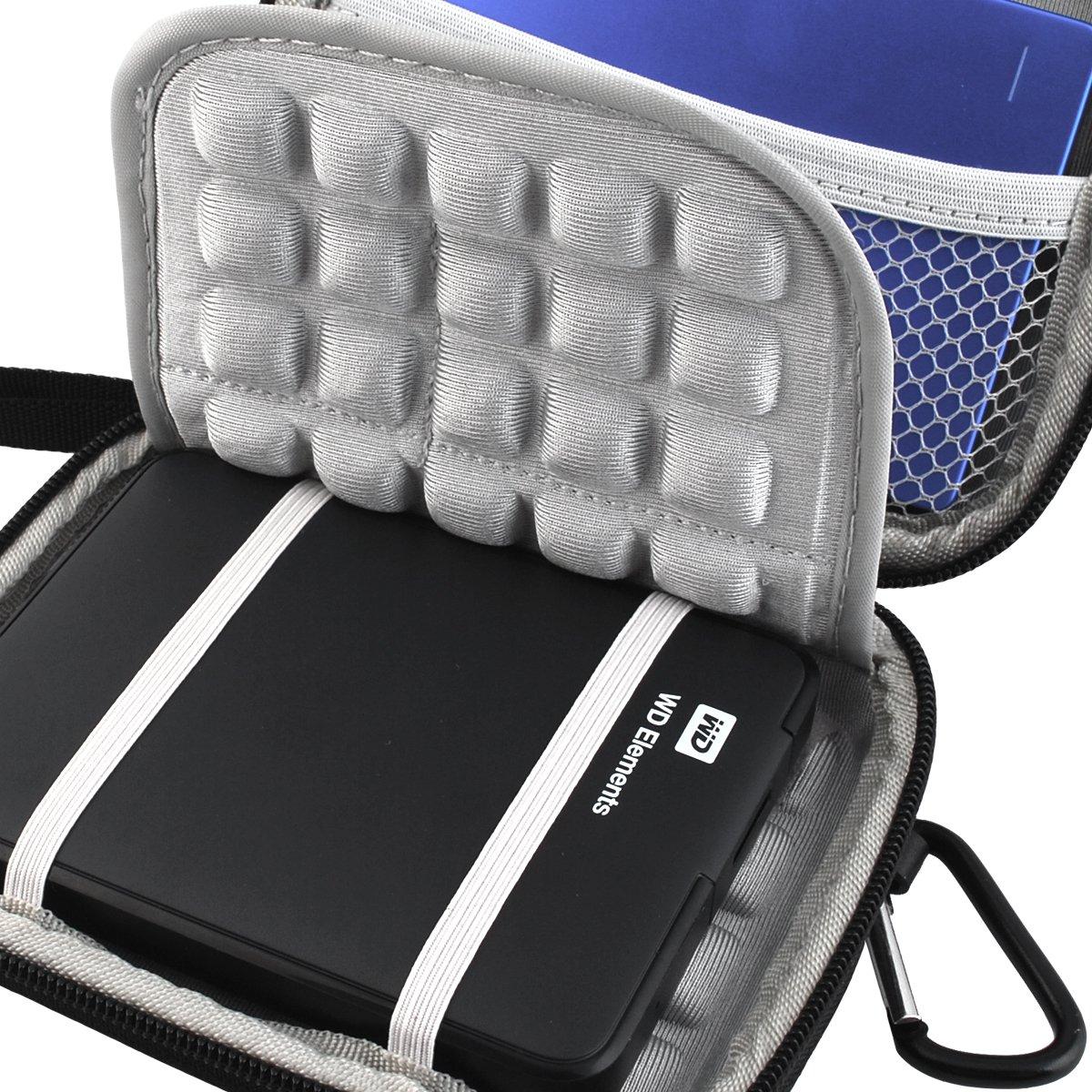 Lacdo Hard Drive Carrying Case for Seagate Portable/Seagate One Touch/Game Drive for PS5 / Ultra Touch Portable External Hard Drive HDD 1TB 2TB 4TB 5TB USB 3.0 Shockproof Travel Bag, Black - Image 6