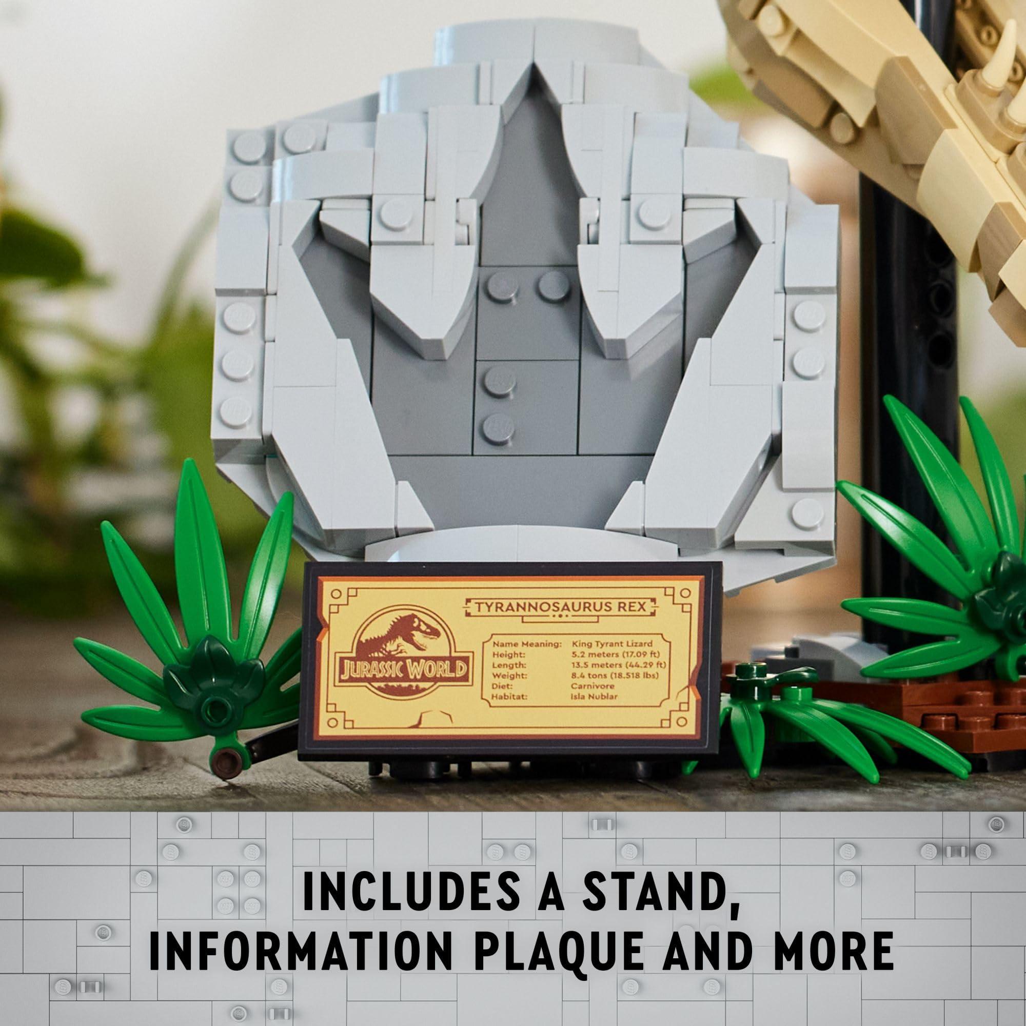 LEGO Jurassic World Dinosaur Fossils: T. rex Skull, Dino Toy for Boys and Girls, Educational Skeleton Model Set with Bones for Kids, Great Gift for Fans of The Jurassic Park Movies, 76964 - Image 4