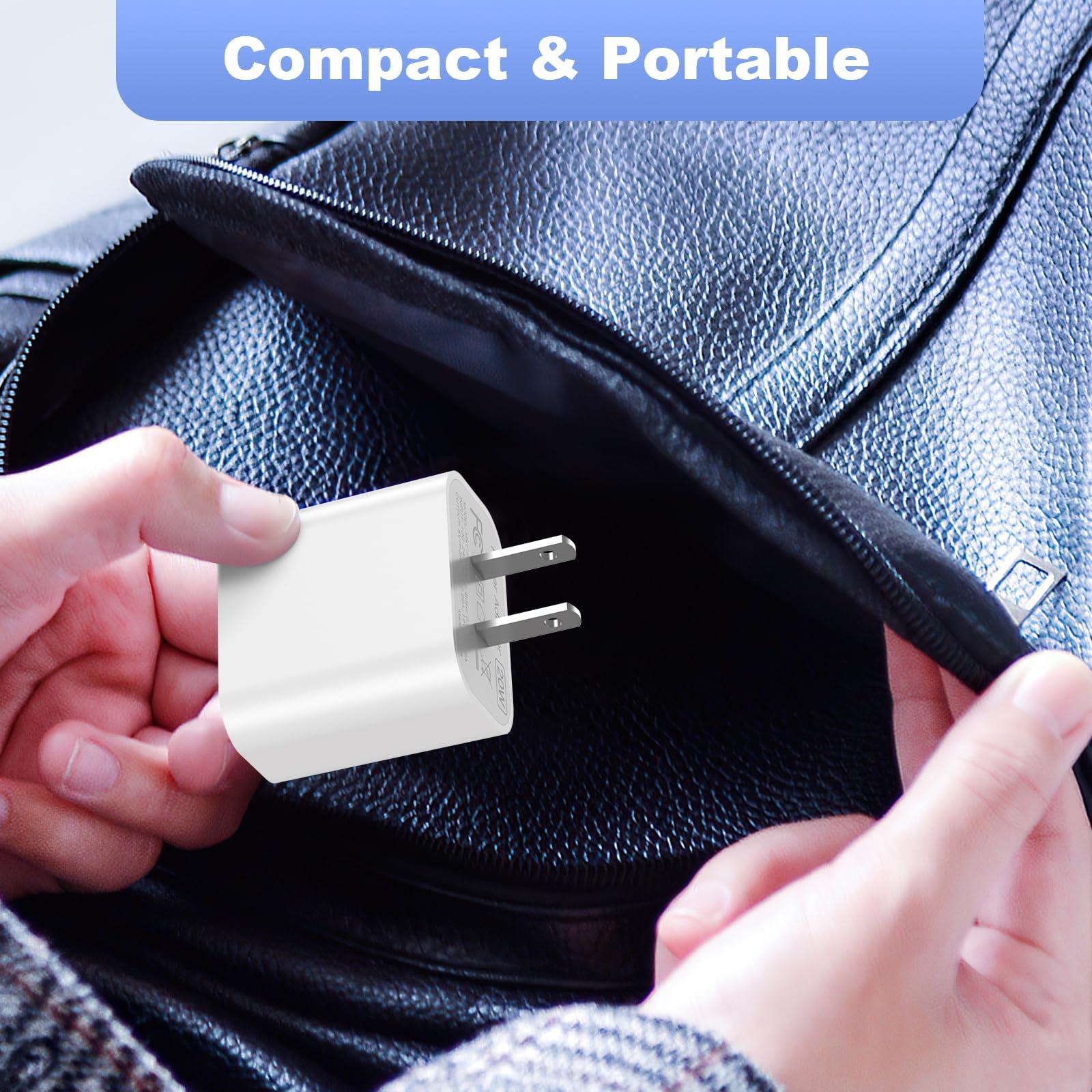 iPhone Charger Fast Charging,【Apple MFi Certified】 20W Type C Fast Charger Block with 6FT USB C to Lightning Cable for iPhone 14/13/13 Pro/12/12 Pro/12 Pro Max/11/Xs Max/XR/X,iPad,AirPods Pro, 3 Pack - Image 7
