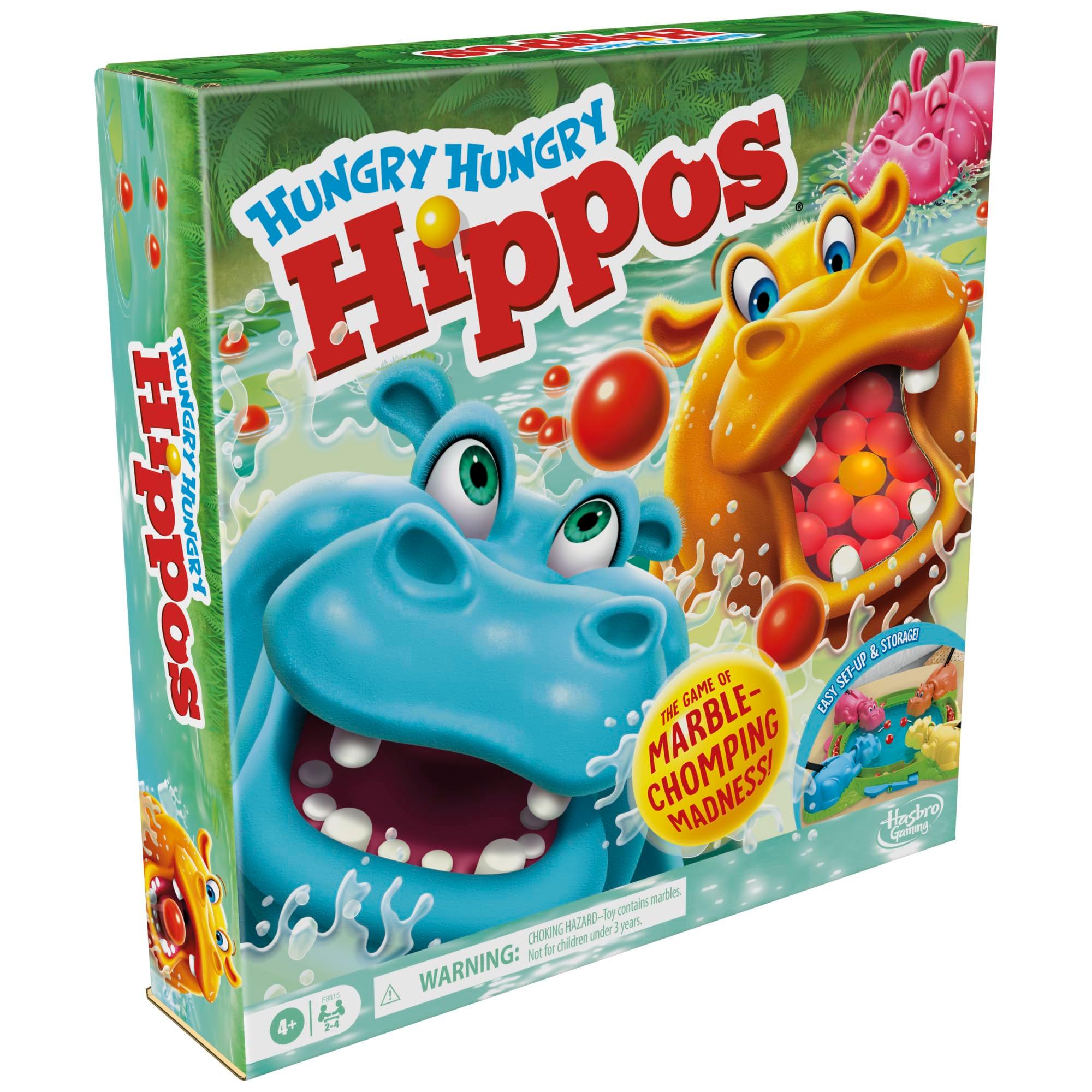 Hungry Hungry Hippos Game for Preschoolers | Instant Marble Relaunch, Easy Set-Up & Storage| Ages 4 and Up | 2 to 4 Players | Kids Games - Image 15