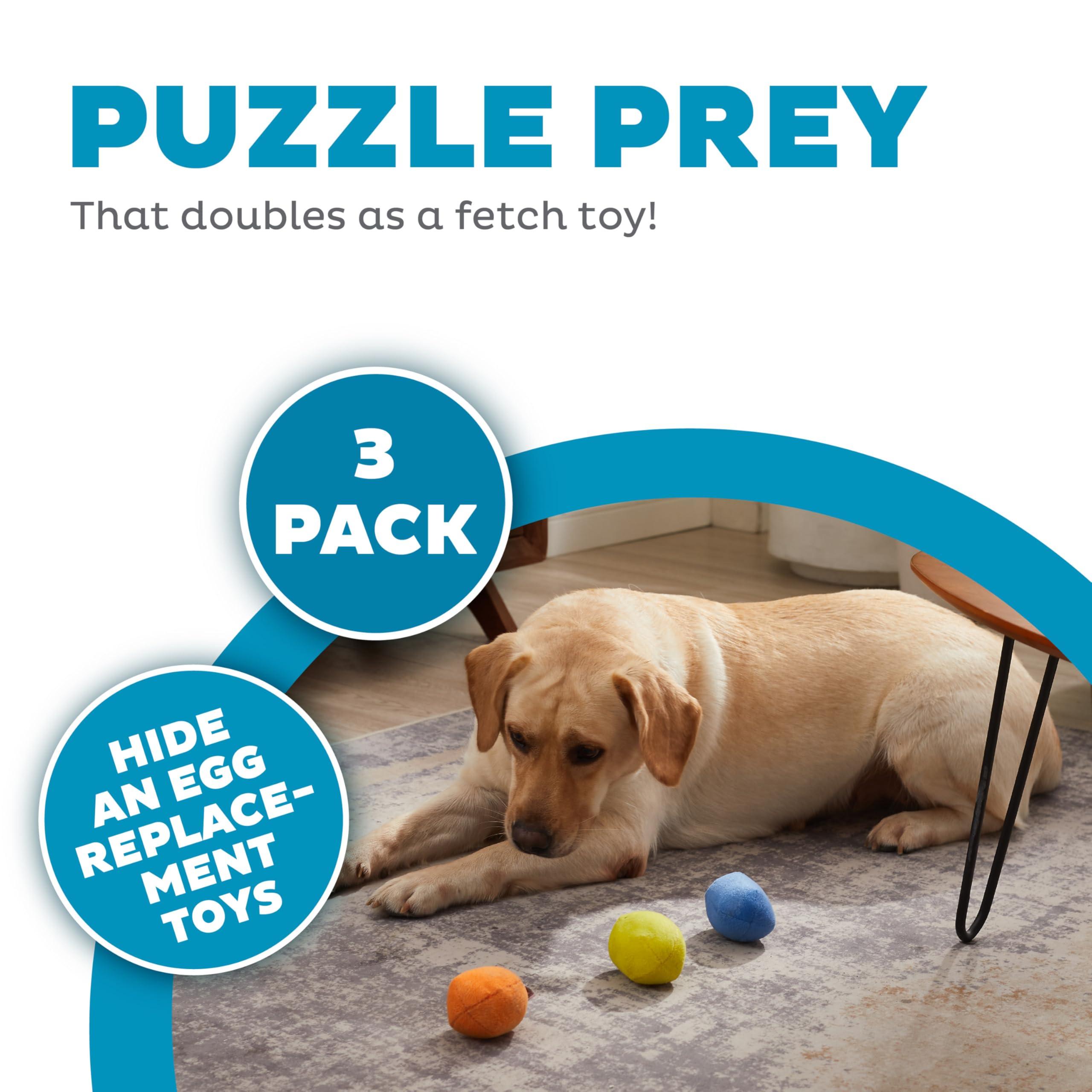 Outward Hound Squeakin' Eggs Plush Replacement Dog Toys - 3 Pack - Image 2