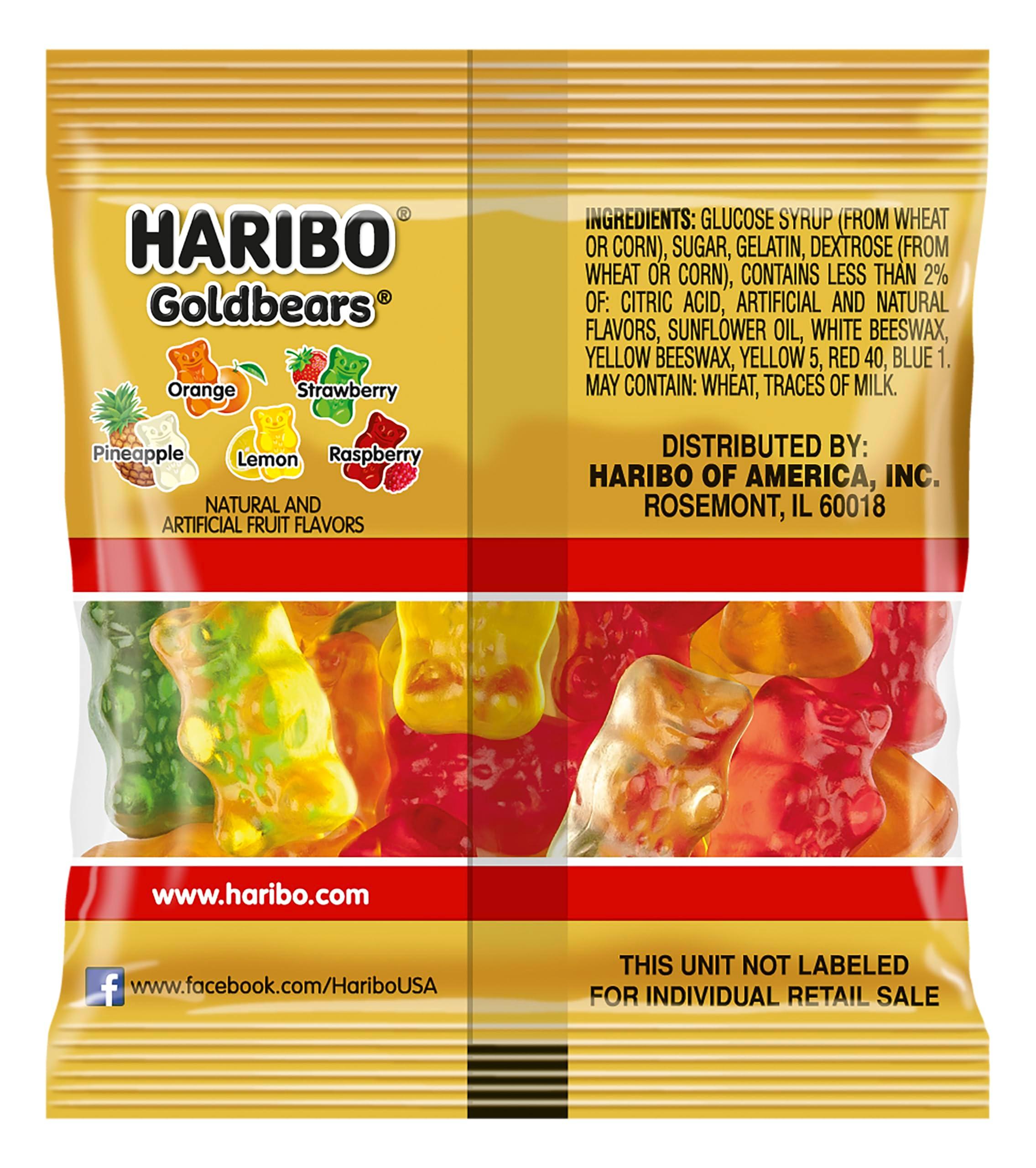 HARIBO Goldbears, Gummi Candy, 22.8 oz Tub (54 Packs) Assorted Flavors - Image 4