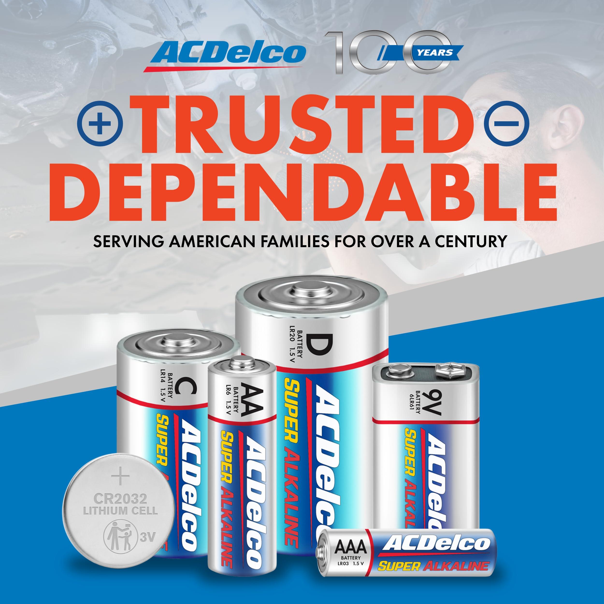 ACDelco 40-Count Double AA Batteries, Maximum Power Super Alkaline Battery for Home and Office, 10-Year Shelf Life, Reclosable Packaging - Image 6