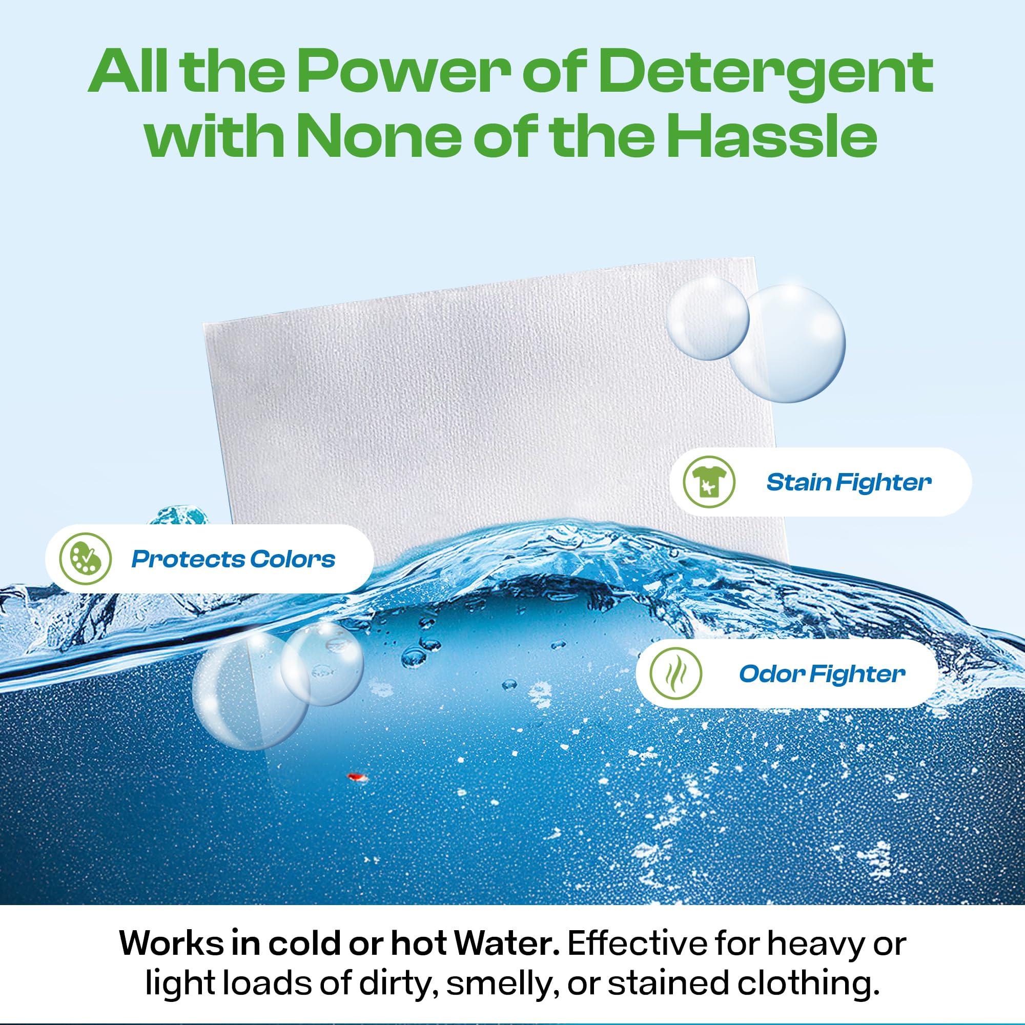 HAPPY HOUR Laundry Detergent Sheets Value Pack with up to 120 Loads, Non Toxic Laundry Sheets Detergent Soap for Sensitive Skin, Recyclable Eco Friendly, Perfect for Travel - Fresh Scent - Image 2