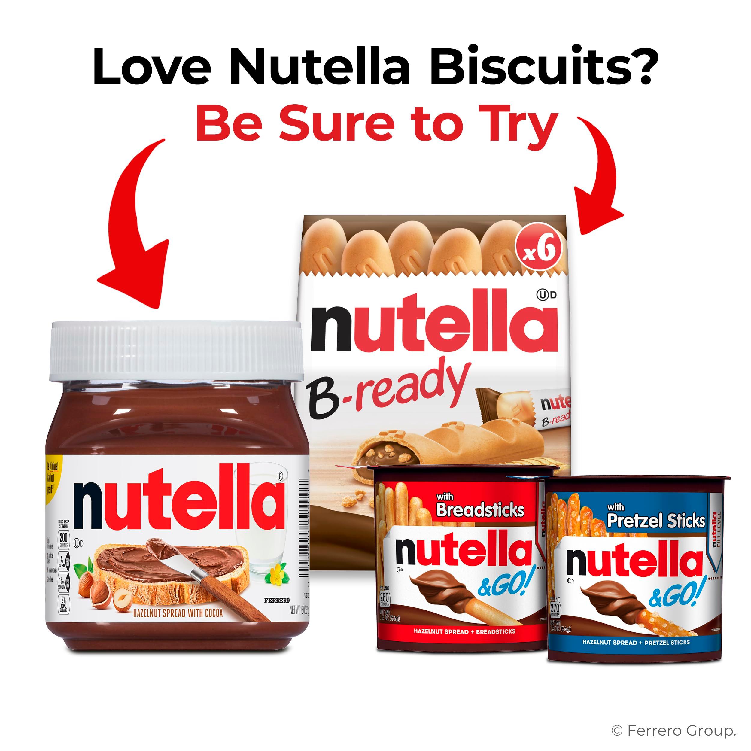 Nutella Biscuits, 20 Count Cookies, Hazelnut Spread with Cocoa, Kids Snacks, 9.7 oz - Image 6