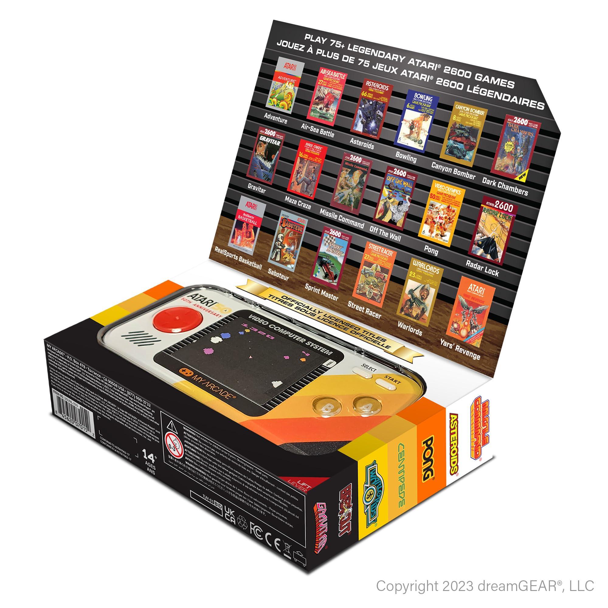My Arcade Atari Pocket Player Pro: Handheld Portable Video Game Console with 100 Games, 2.75" Color Display, Ergonomic Design - Image 7