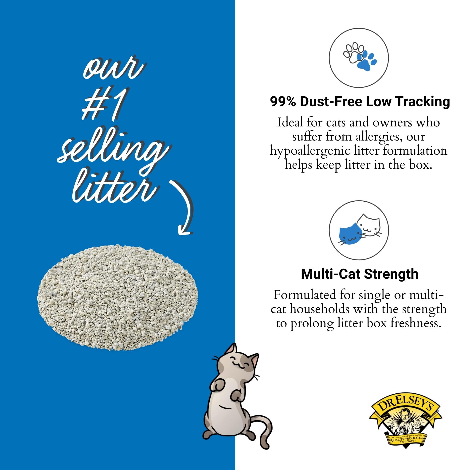 Dr. Elsey's Ultra UnScented Clumping Clay Cat Litter 40 lb. Bag - Image 3