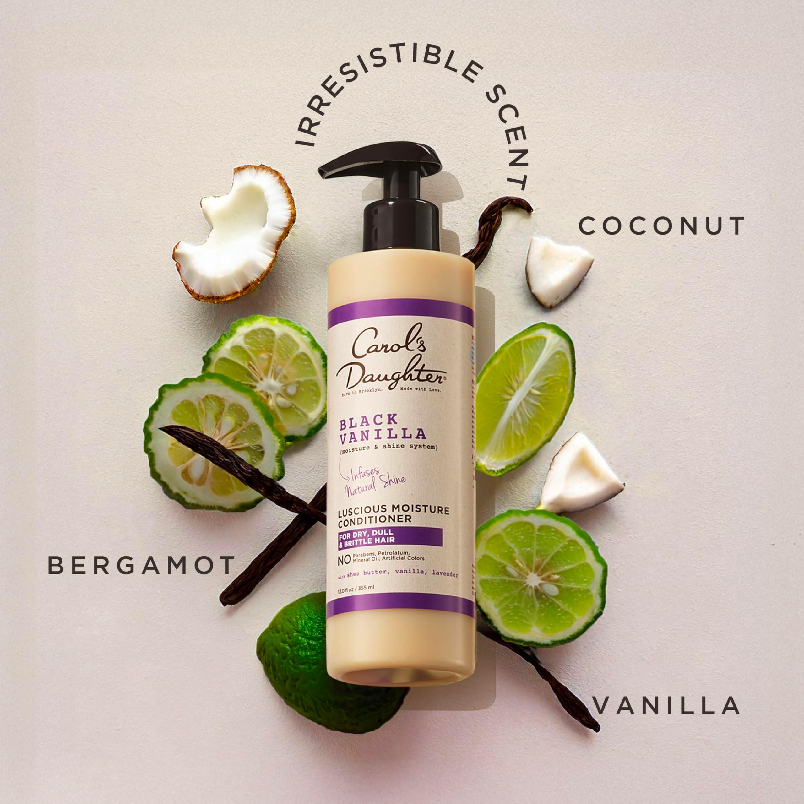 Carol's Daughter Black Vanilla Moisture Sulfate Free Conditioner for Curly, Wavy or Natural Hair, Moisturizing Hair Care for Dry, Damaged Hair, 12 Fl Oz - Image 6