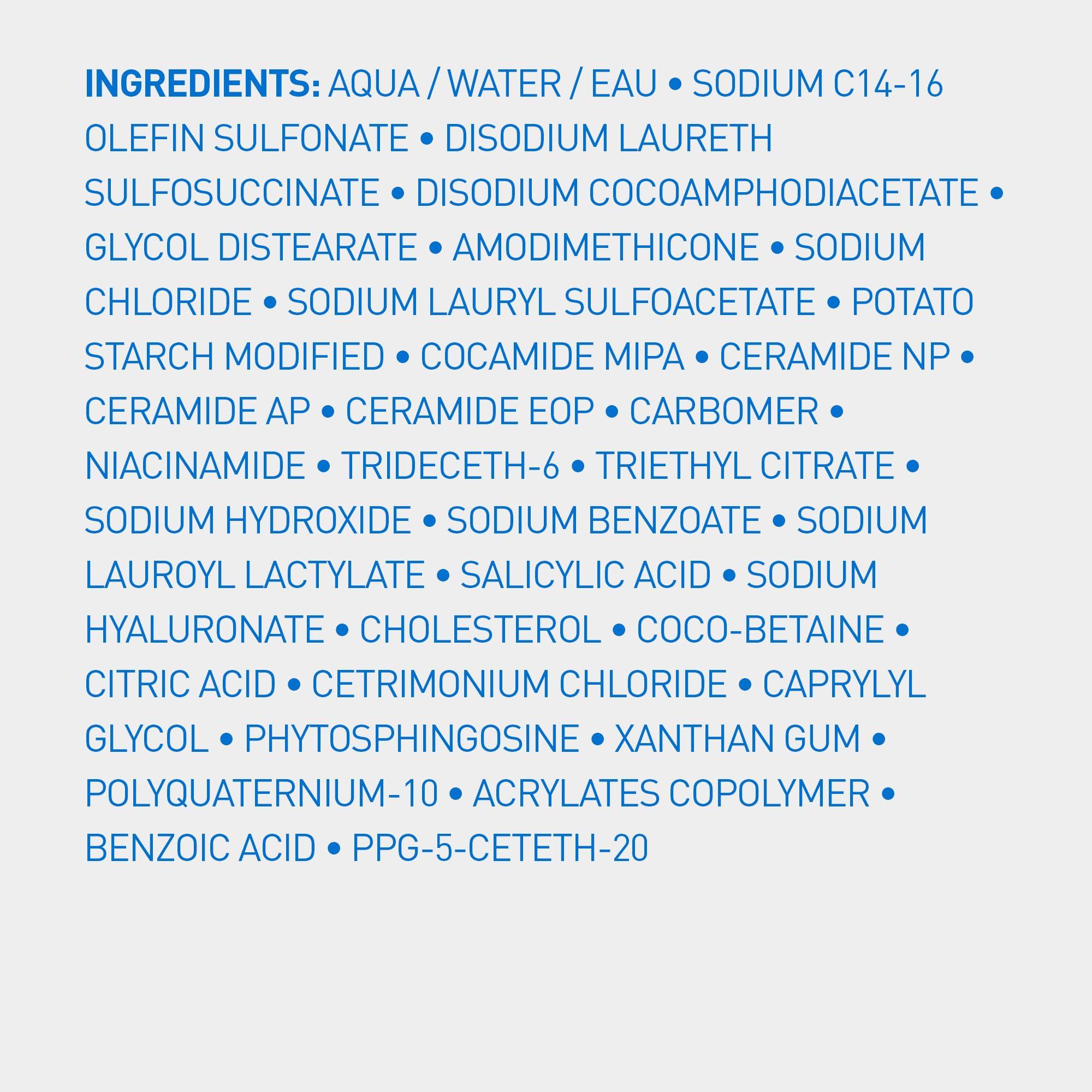 CeraVe Gentle Hydrating Shampoo, With Ceramides, Niacinamide & Hyaluronic Acid For Soft, Healthy Looking Hair & Scalp, Sulfate Free & Color Safe Shampoo, For All Hair Types, 12 Oz - Image 11