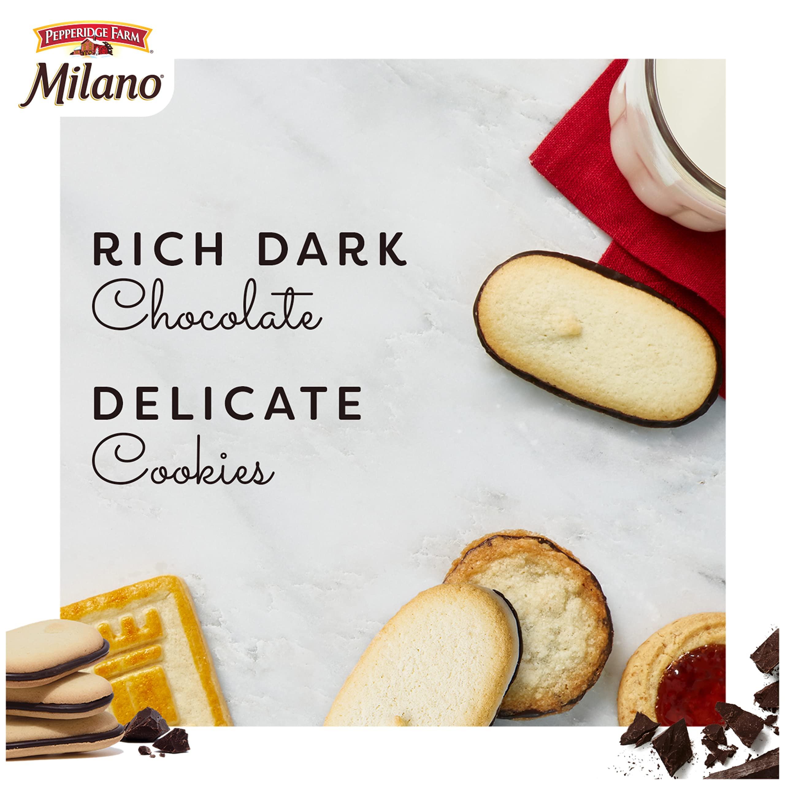 Pepperidge Farm Milano Cookies, Dark Chocolate, 20 Packs, 2 Cookies per Pack - Image 4
