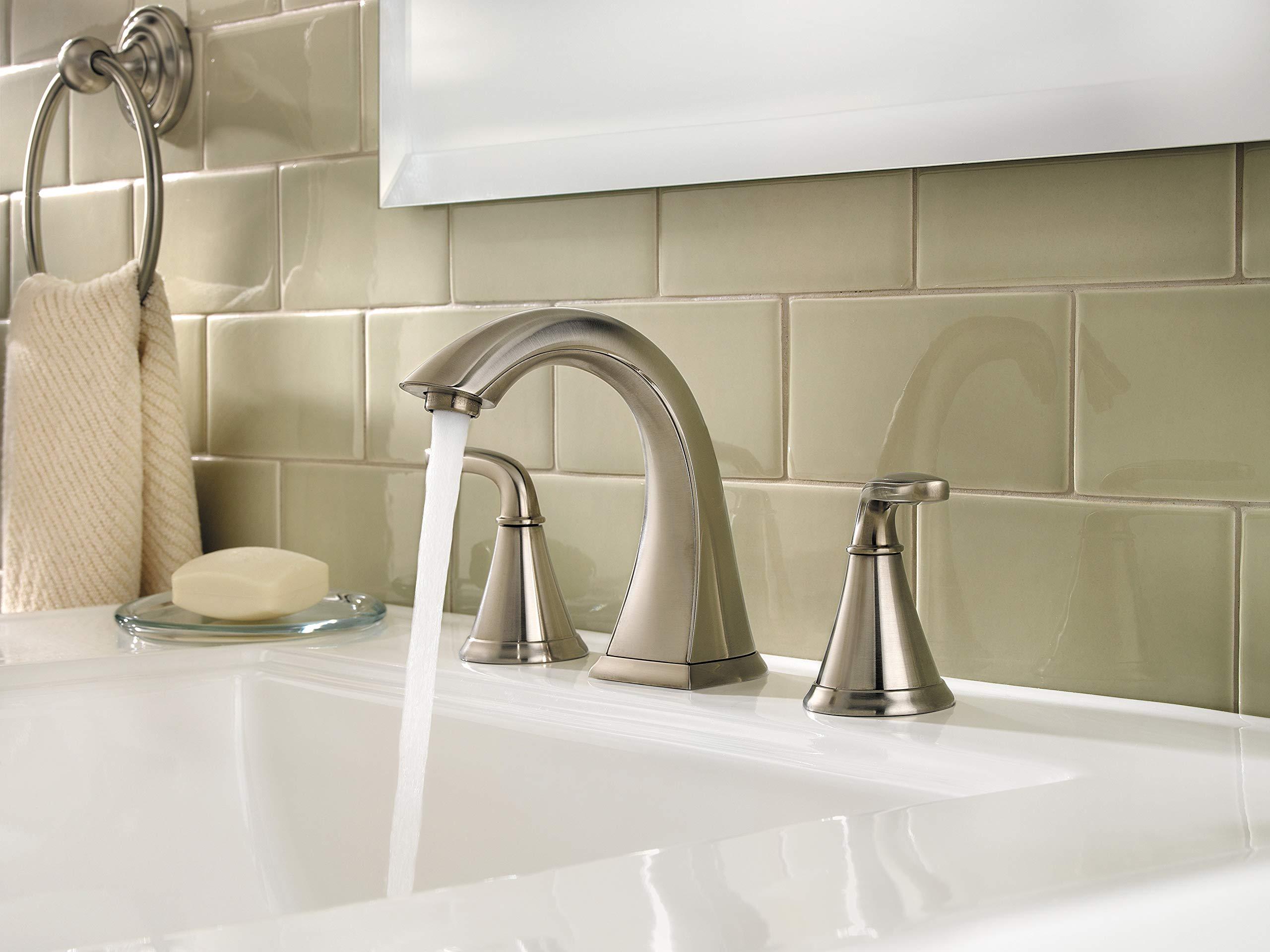 Pfister Pasadena Bathroom Sink Faucet, 8-Inch Widespread, 2-Handle, 3-Hole, Brushed Nickel Finish, LF049PDKK - Image 7