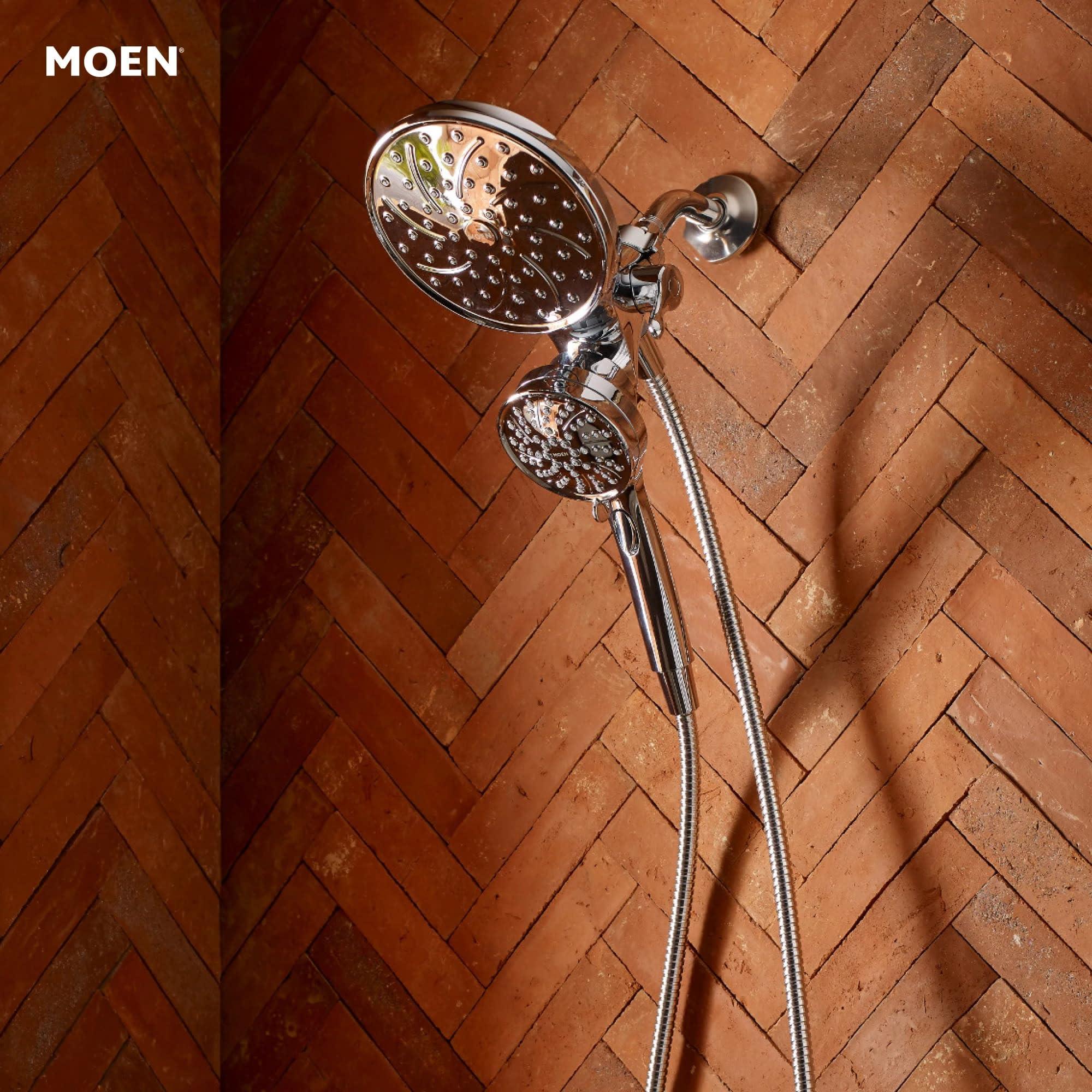 Moen Engage Chrome Magnetix 2-in-1 Combo Rain Showerhead with Detachable Handheld Shower Spray, Featuring Magnetic Docking System, 26009 - Image 2