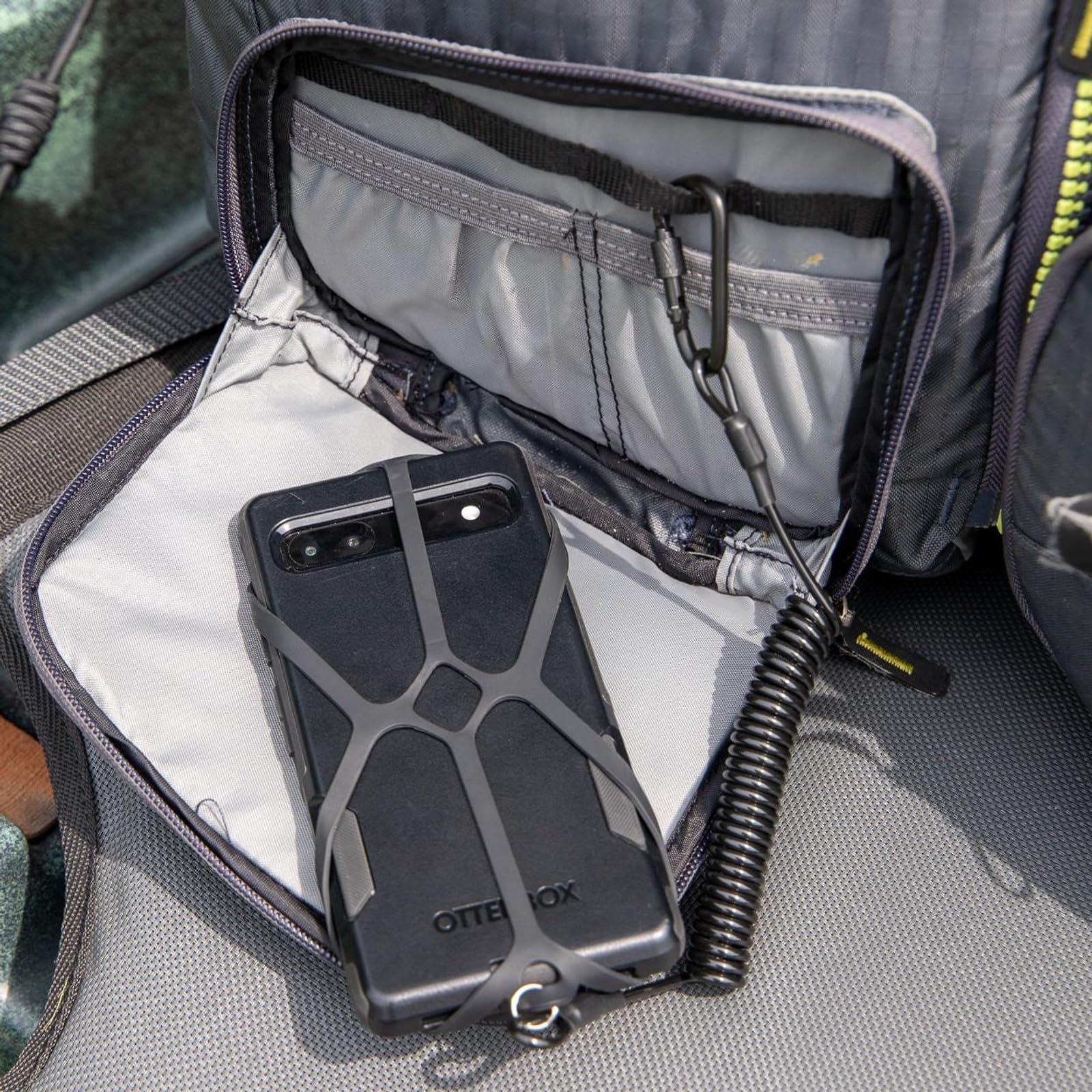 YakAttack Universal Smartphone Harness with Tether | Flexible Silicone Grip | Phone Leash for Kayaking, Fishing & Boating | Compatible with Most Phones - Image 9