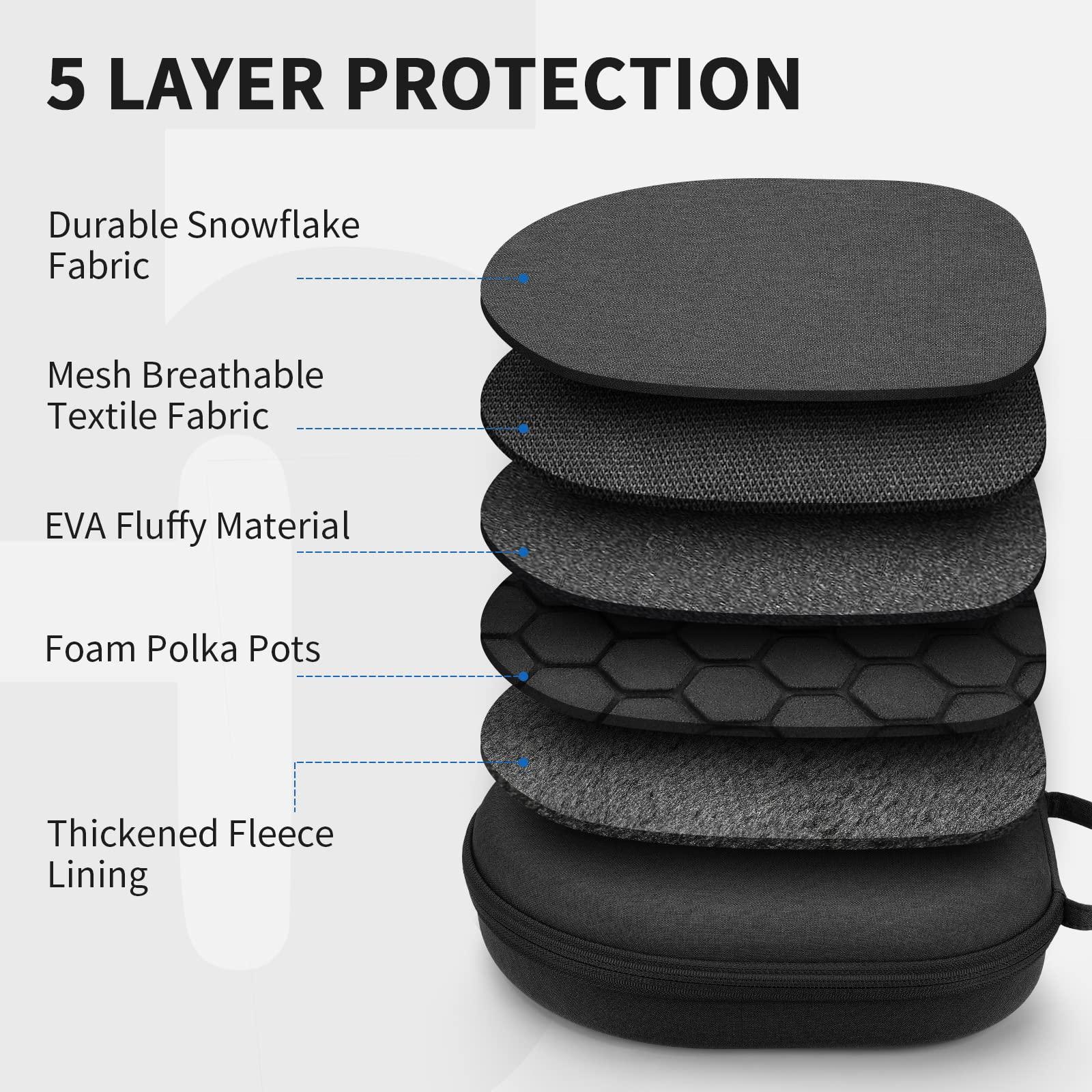 Smart Case for Apple AirPods Max Supports Sleep Mode, Hard Organizer Portable Carry Travel Cover Storage Bag - Image 6