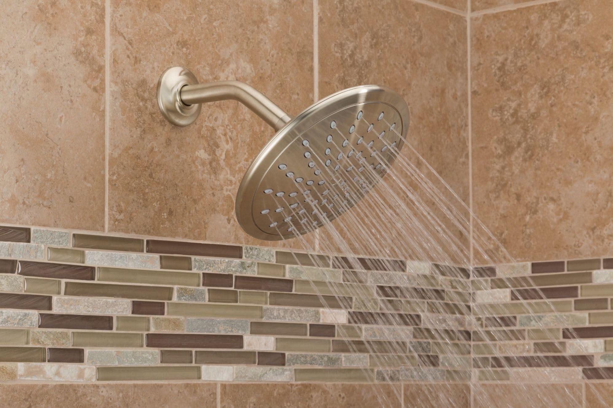 Moen Chrome Bathroom 8-Inch Wide Fixed Rainfall Showerhead, 6345 - Image 8