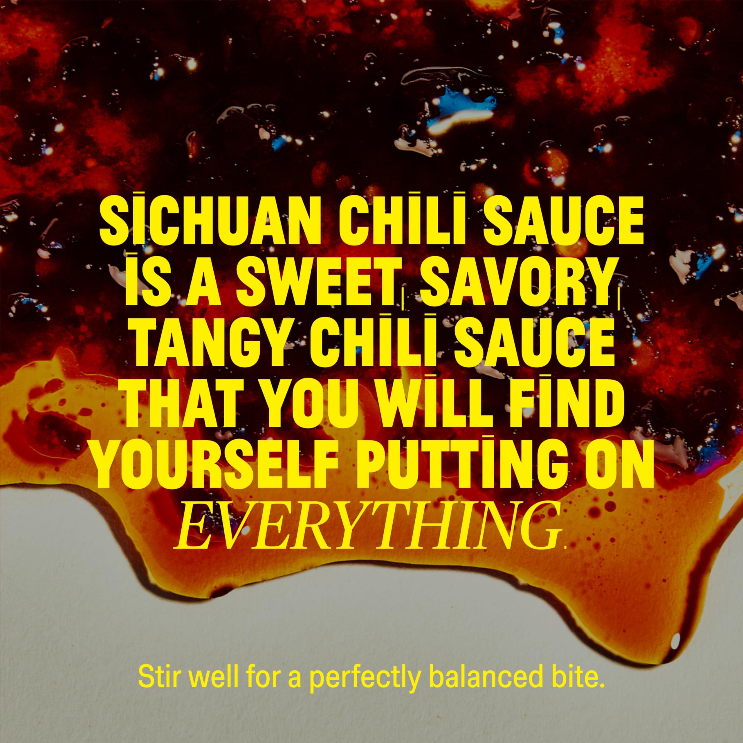 FLYBYJING Sweet+Spicy Sichuan Chili Sauce: Perfect for Noodles, Proteins, Veggies, Fish, Dumplings and Everything Else - Hot Sauce, Marinade and Glaze made w/Premium Chilis - Vegan, 6oz (Pack of 1) - Image 3