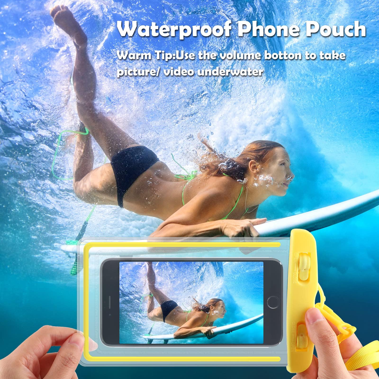 Flutesan 40 Pack Universal Clear Waterproof Phone Pouch Cell Phone Pouch Dry Bag Waterproof Cases Bag with Lanyard for Outdoor Sport Water Games Protect, up to 7 Inches(Multicolor) - Image 4
