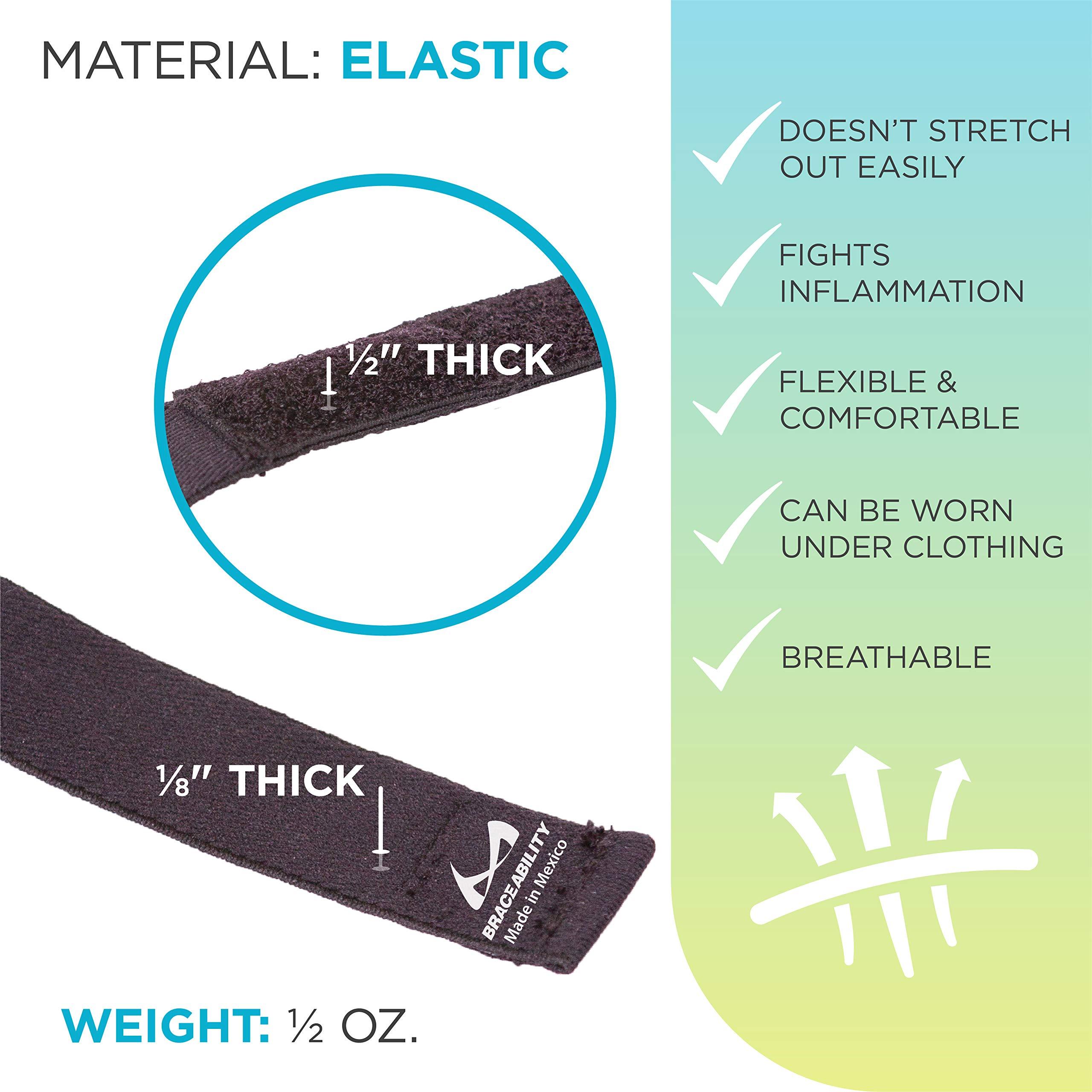 BraceAbility Epicondylitis Brace | Elbow Strap for Medial/Lateral Epicondyle Pain and Tendonitis Arm Compression Support Band for Men or Women (One Size Fits Most) - Image 5