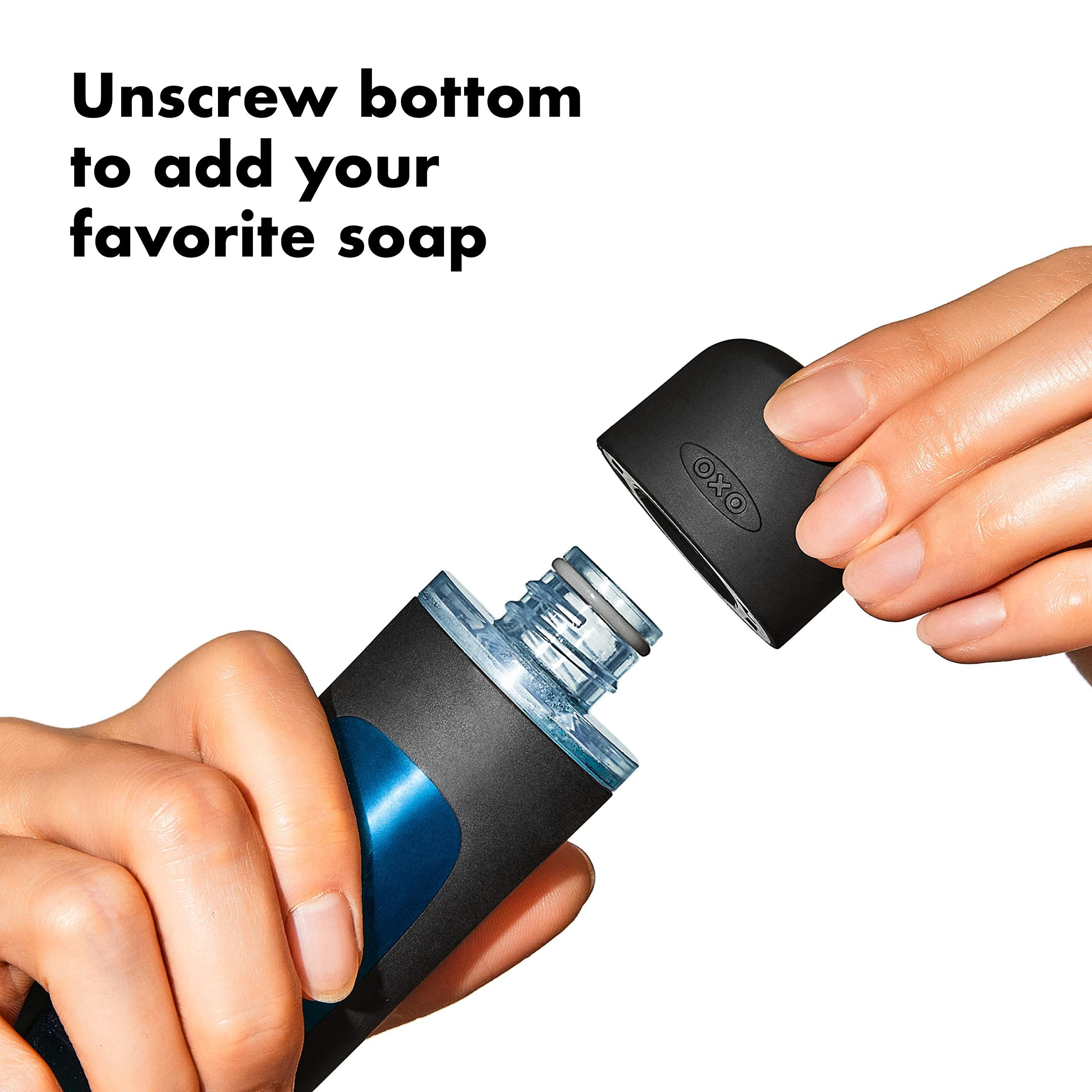 OXO NEW Good Grips Soap Dispensing Dish Scrub​, Yellow - Image 4