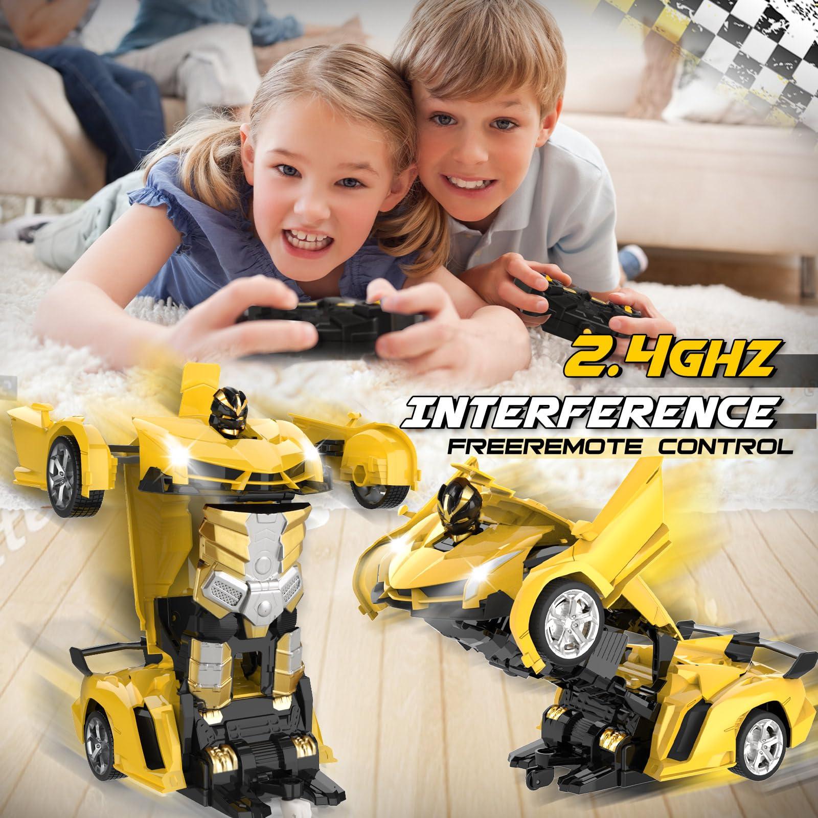 Britik Transform Remote Control Car Toy for Kids 4 5 6 7 8, Remote Control Car for Boys 4-7, Transform Cars for Boys 4-6, Toy Car 5 Year Old Boy, Toys for 3 4 5 6 7 8 9 10 11 12 Years Old Boy - Image 5