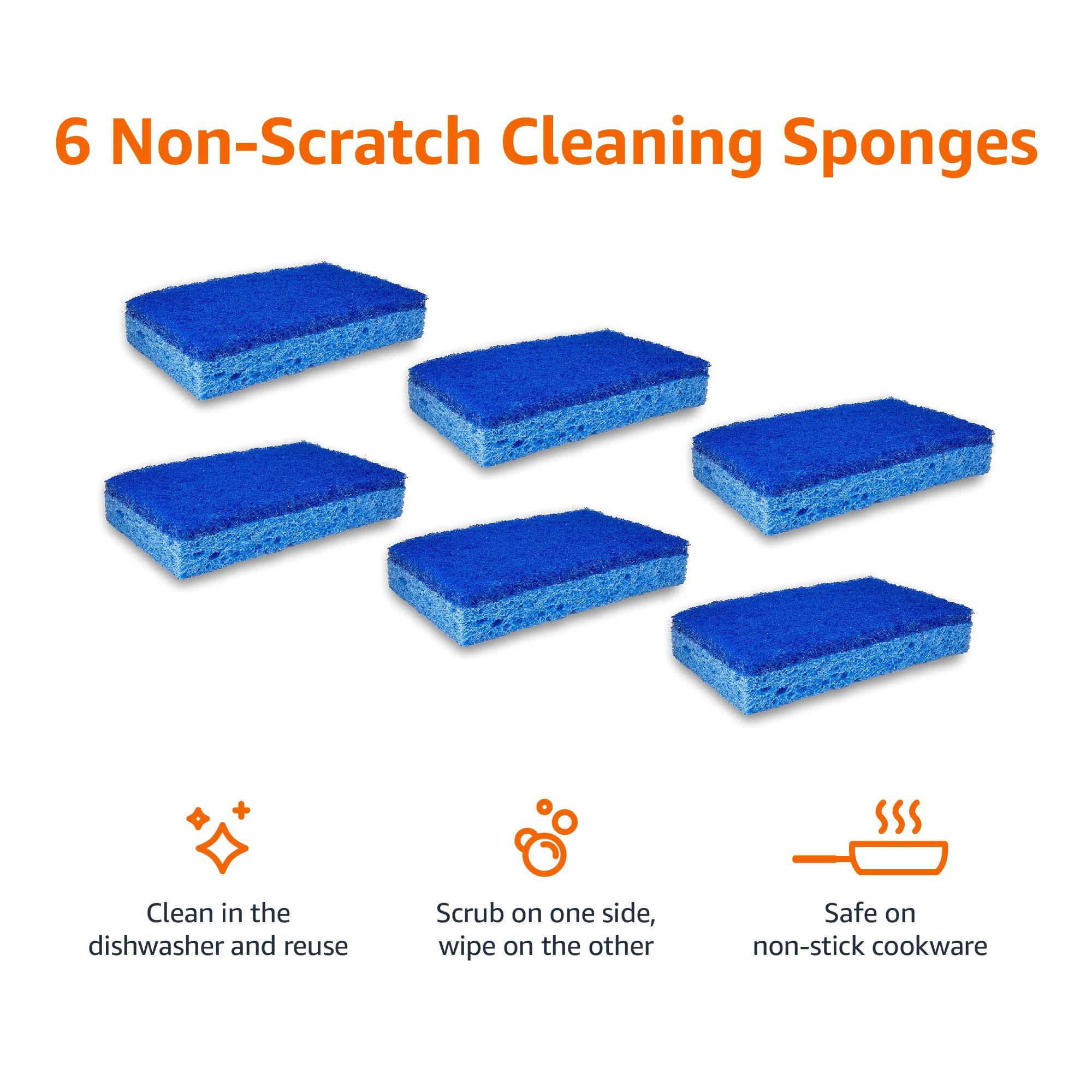 Amazon Basics Non-Scratch Sponges, 6-Pack - Image 4