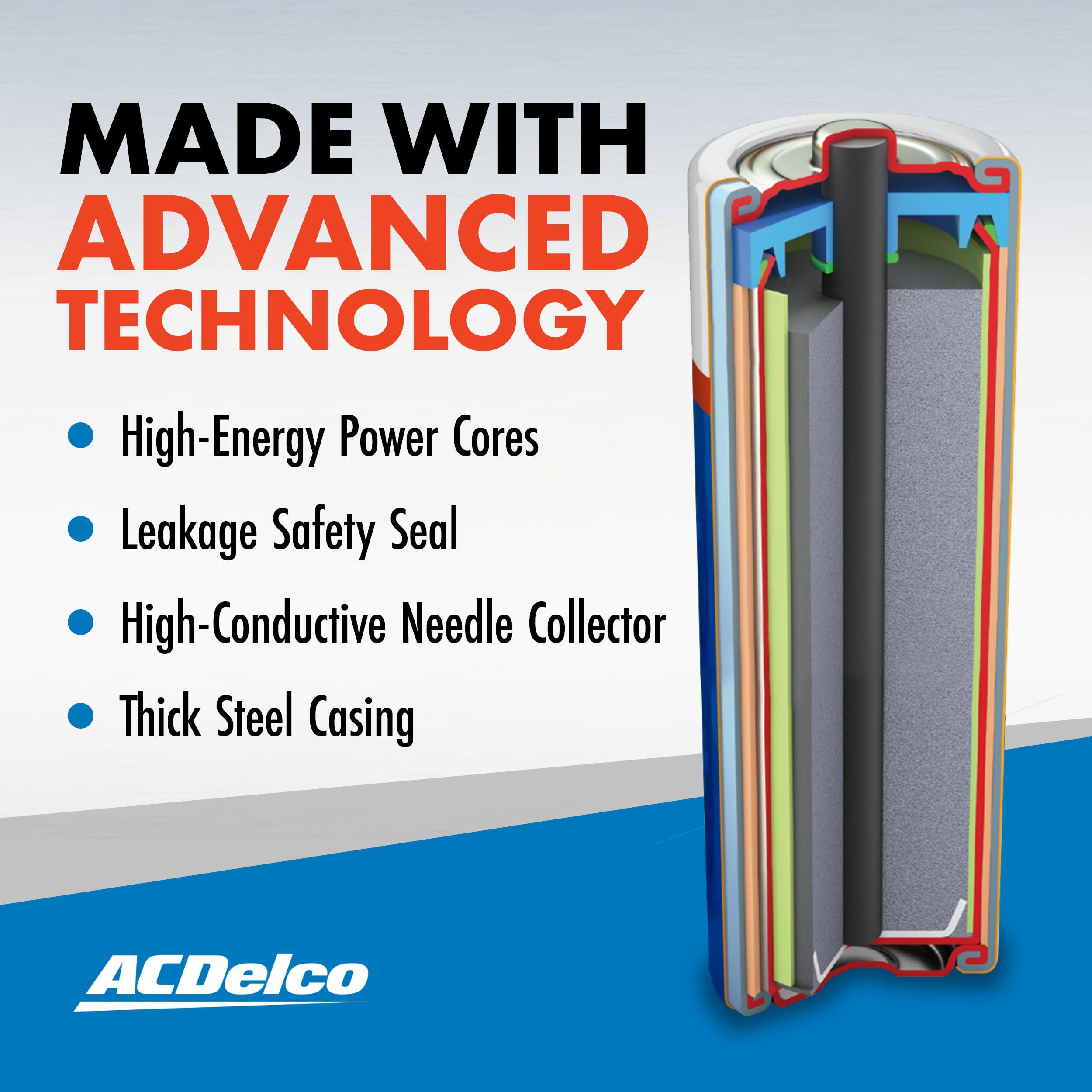 ACDelco 40-Count Double AA Batteries, Maximum Power Super Alkaline Battery for Home and Office, 10-Year Shelf Life, Reclosable Packaging - Image 5