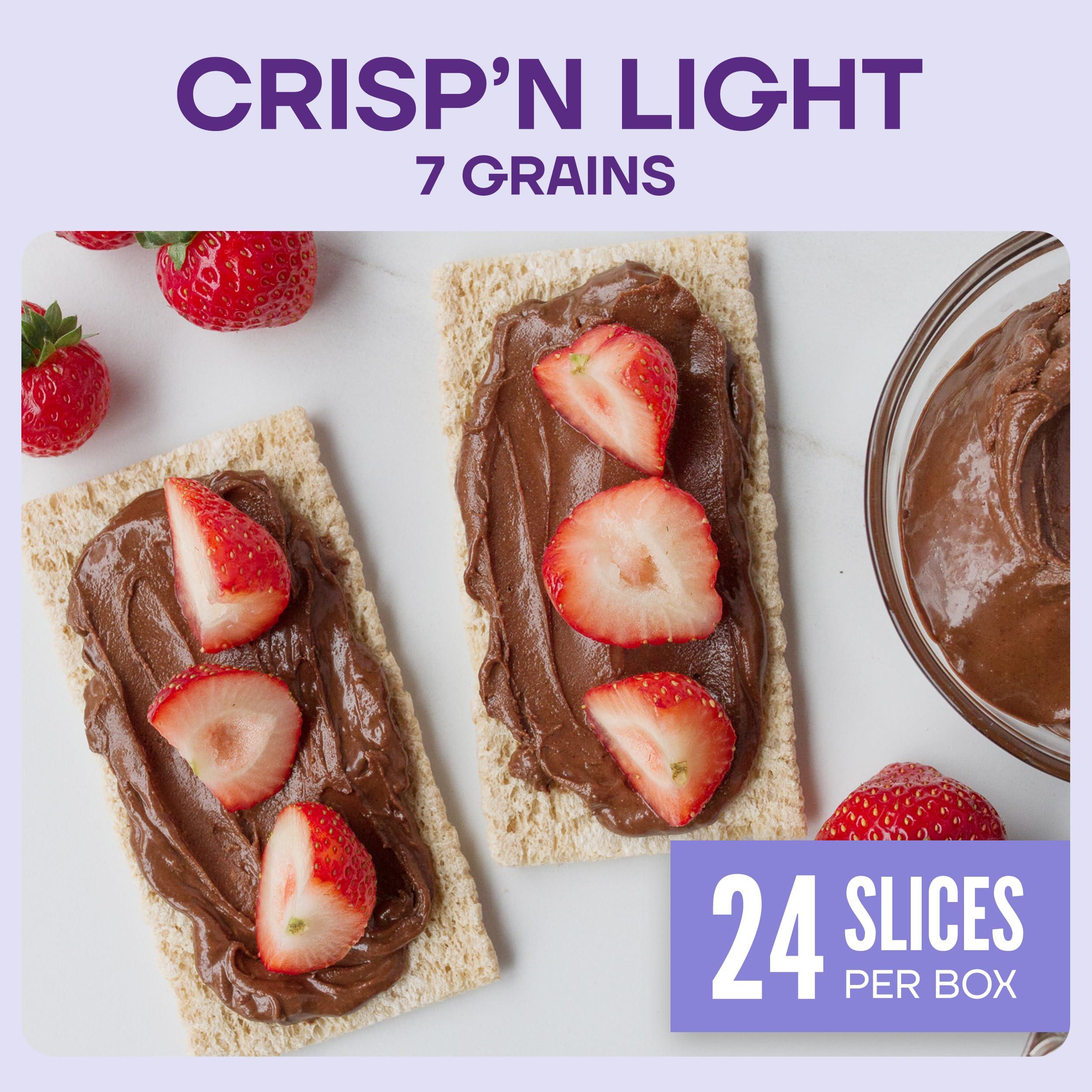 Wasa Crisp’n Light 7 Grains Crispbread, 4.9 oz (Pack of 4), Crackers, Non-GMO Ingredients, 7 Grain Blend, 20 Calories per Slice - Image 3