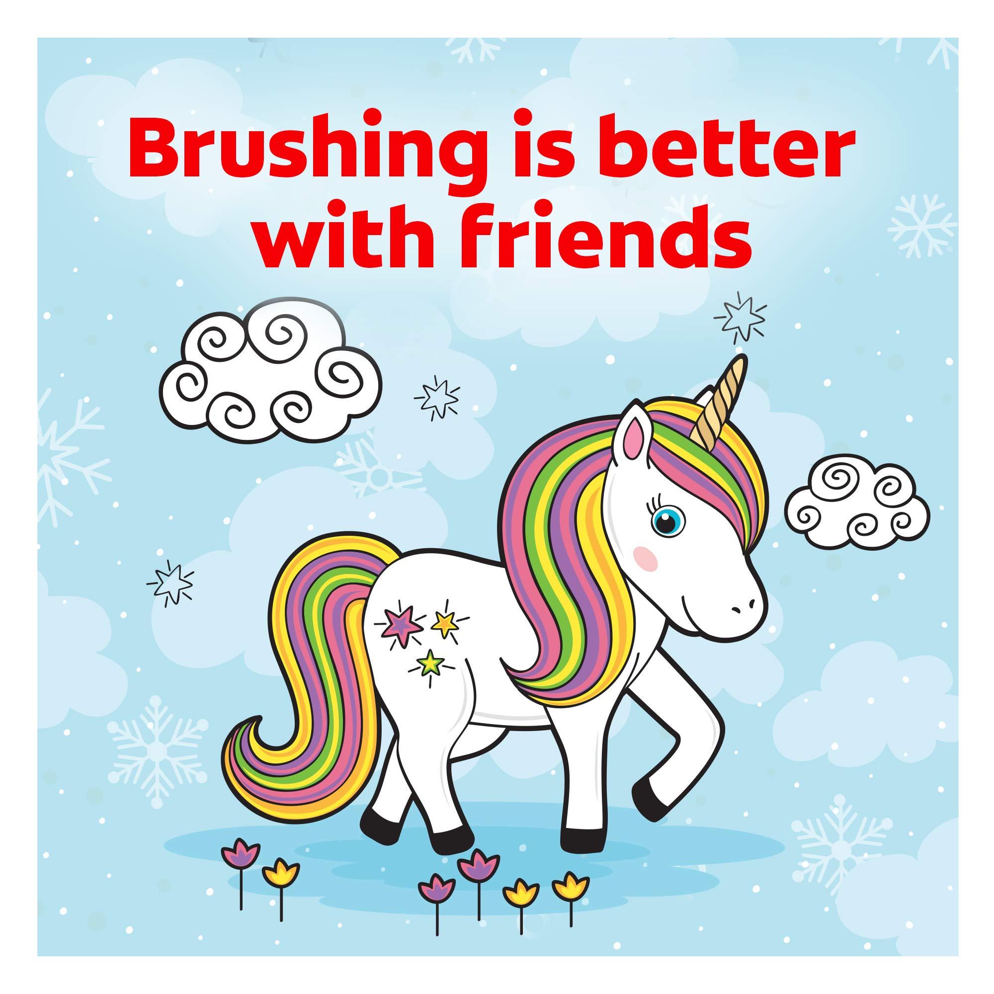 Colgate Kids Battery Powered Toothbrush, Unicorn, Extra Soft Toothbrush, Ages 3 and Up, 1 Pack - Image 2