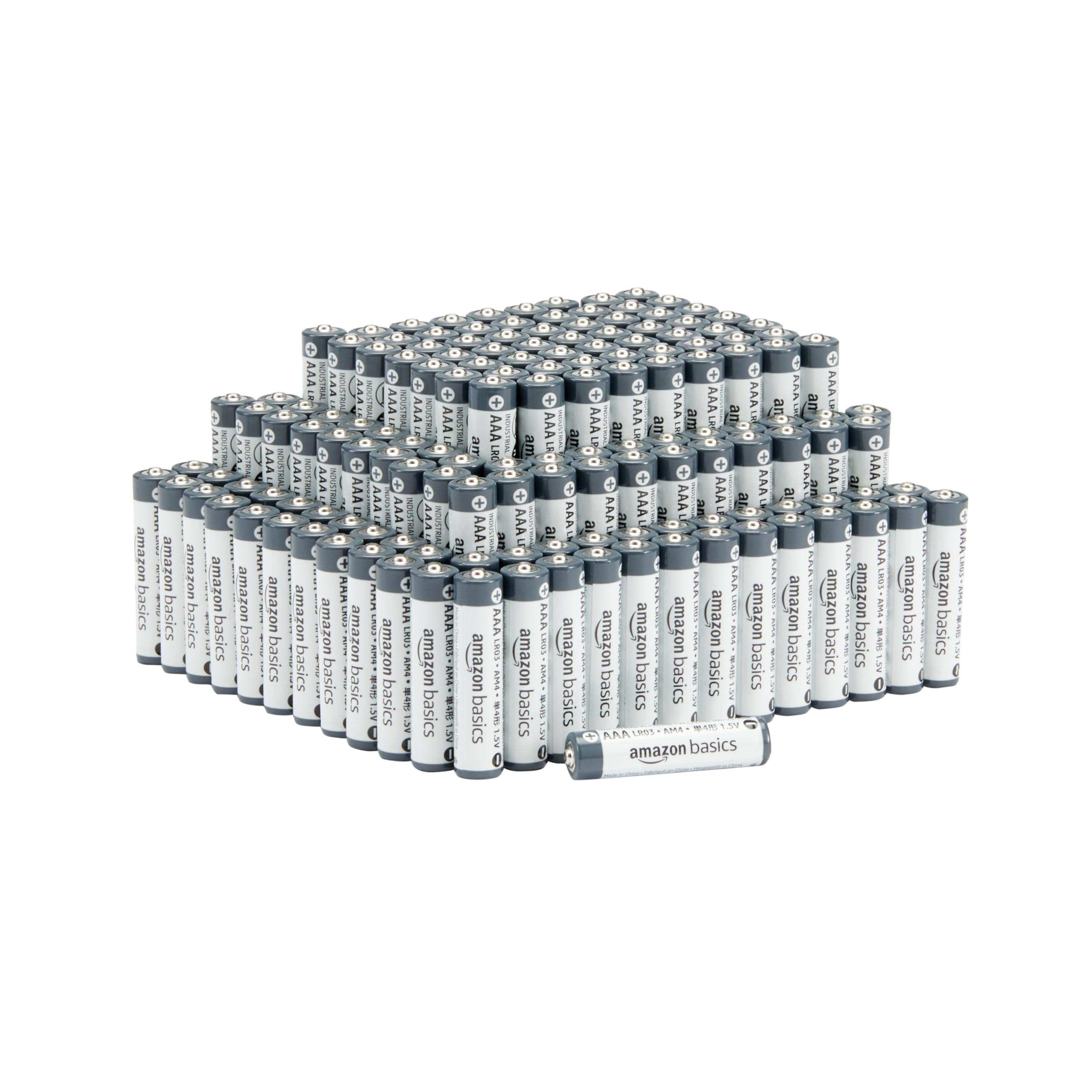 Amazon Basics 150-Pack AAA Alkaline Industrial Batteries, 1.5 Volt, 5-Year Shelf Life - Image 1