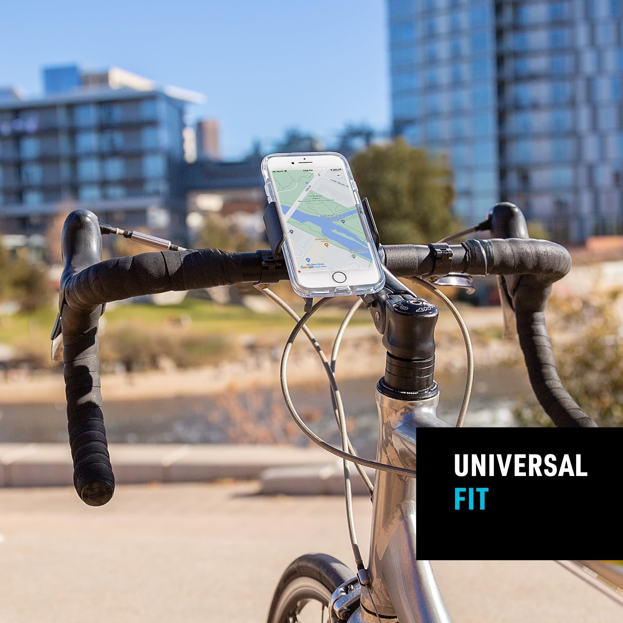 Nite Ize Squeeze Rotating Smartphone Bar Mount - Bike Mount Phone Holder for Handlebars - Phone Holster Accessories - Rotating Phone Holder with Easy-to-Squeeze Levers - Black - Image 3