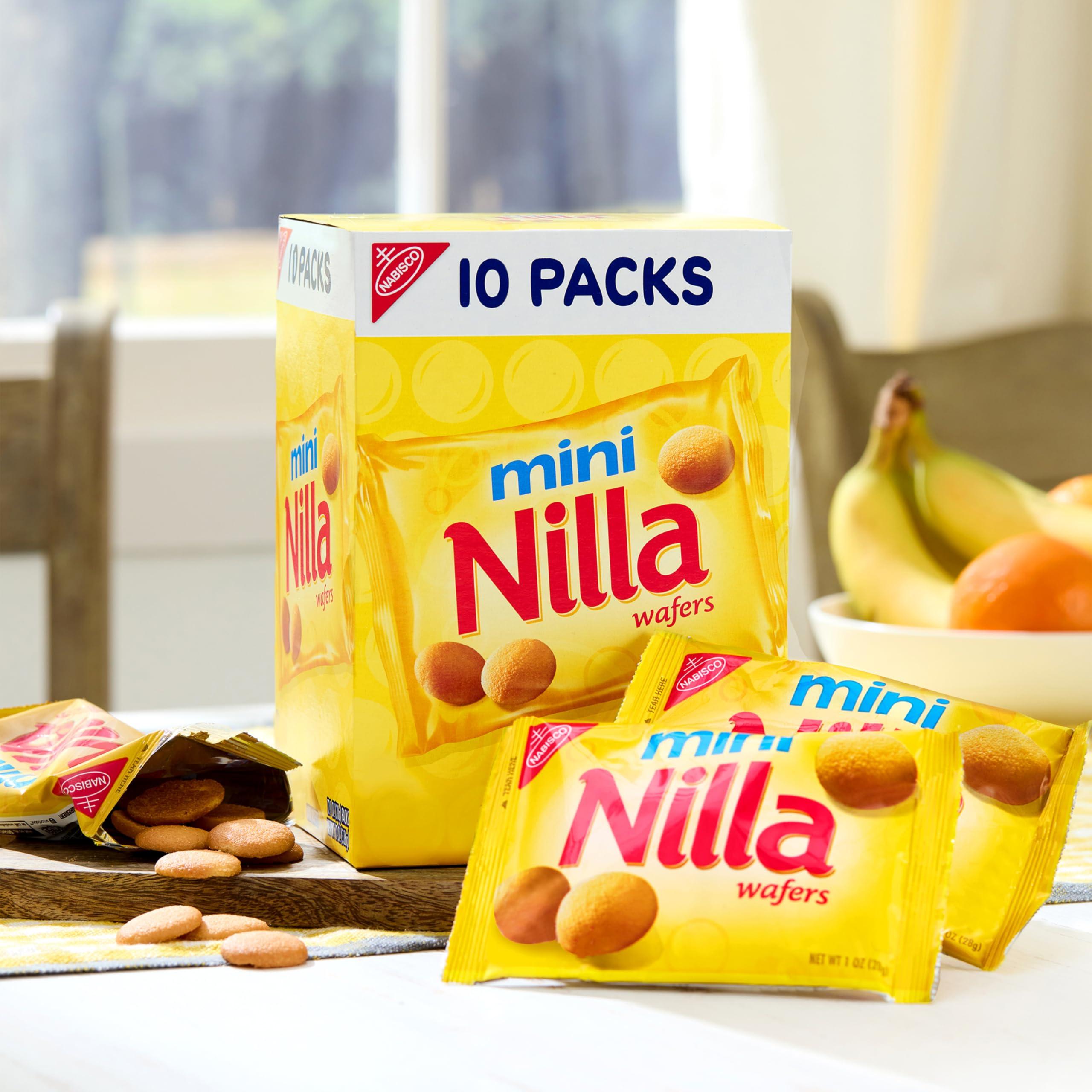 NILLA Wafers Mini Cookies, Vanilla Wafers, 10 Snack Packs - Image 7